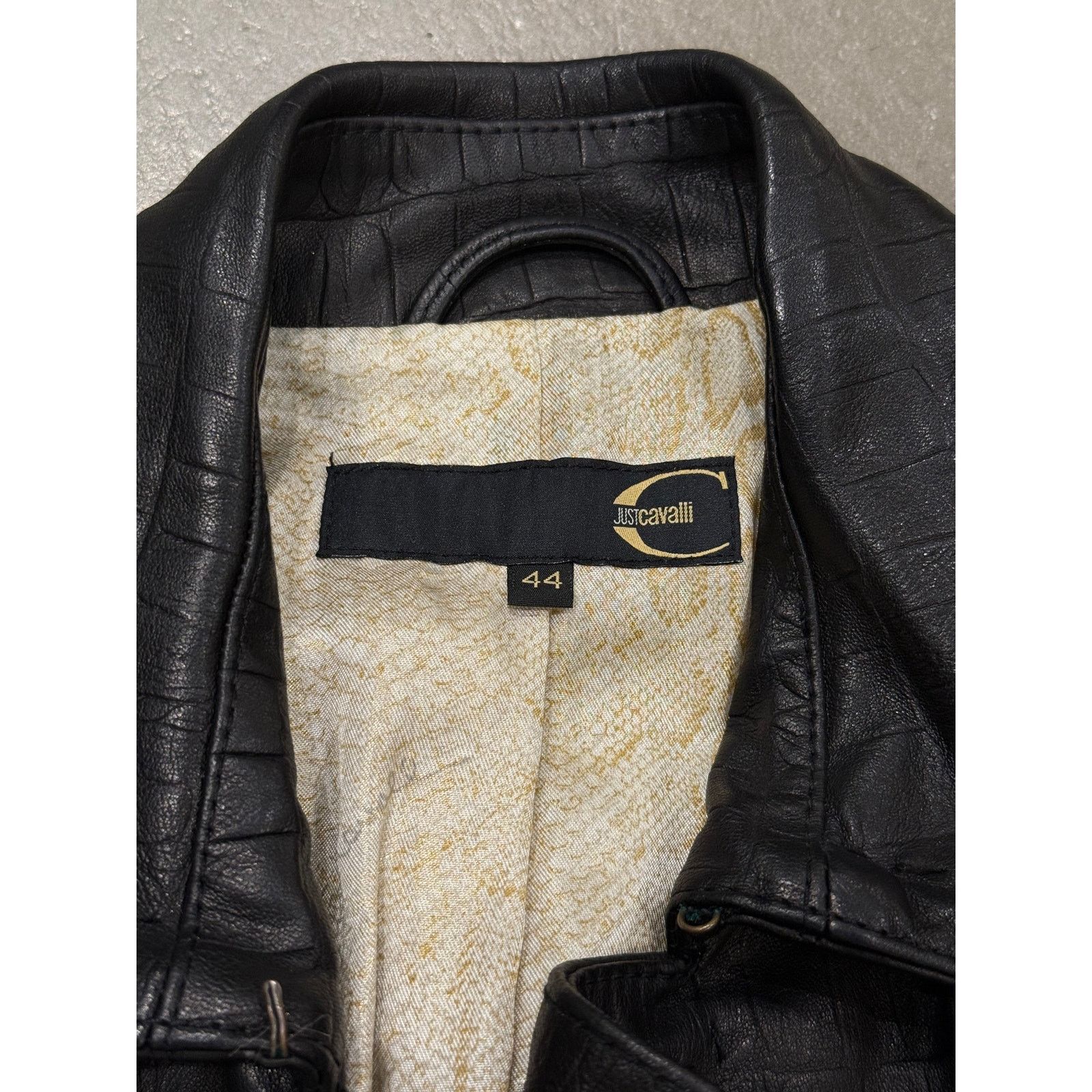 Roberto Cavalli 2000s Cavalli heavy leather coat Size M / US 6-8 / IT 42-44 - 9 Thumbnail