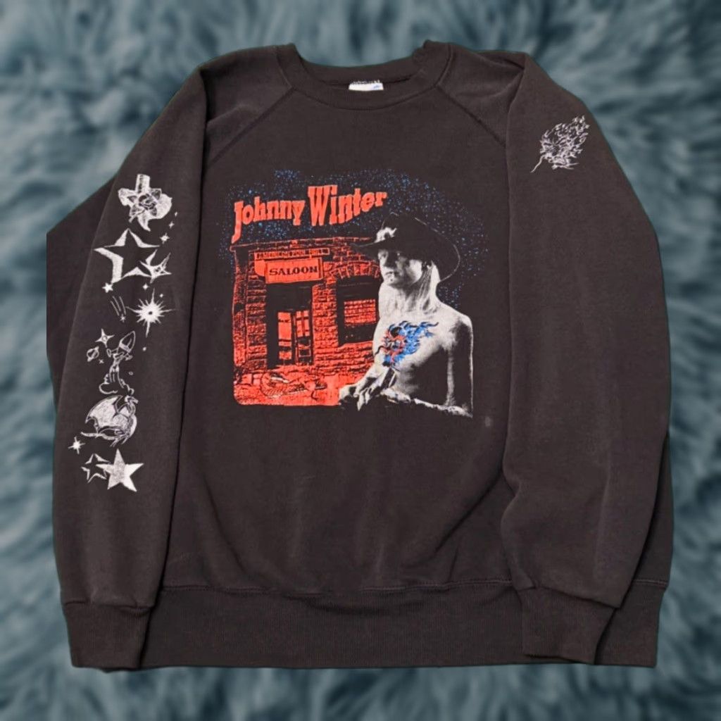 Vintage VINTAGE Johnny Winter Blues Long Sleeve Logo VTG Crewneck Sweater Mens XL Size US XL / EU 56 / 4 - 1 Thumbnail