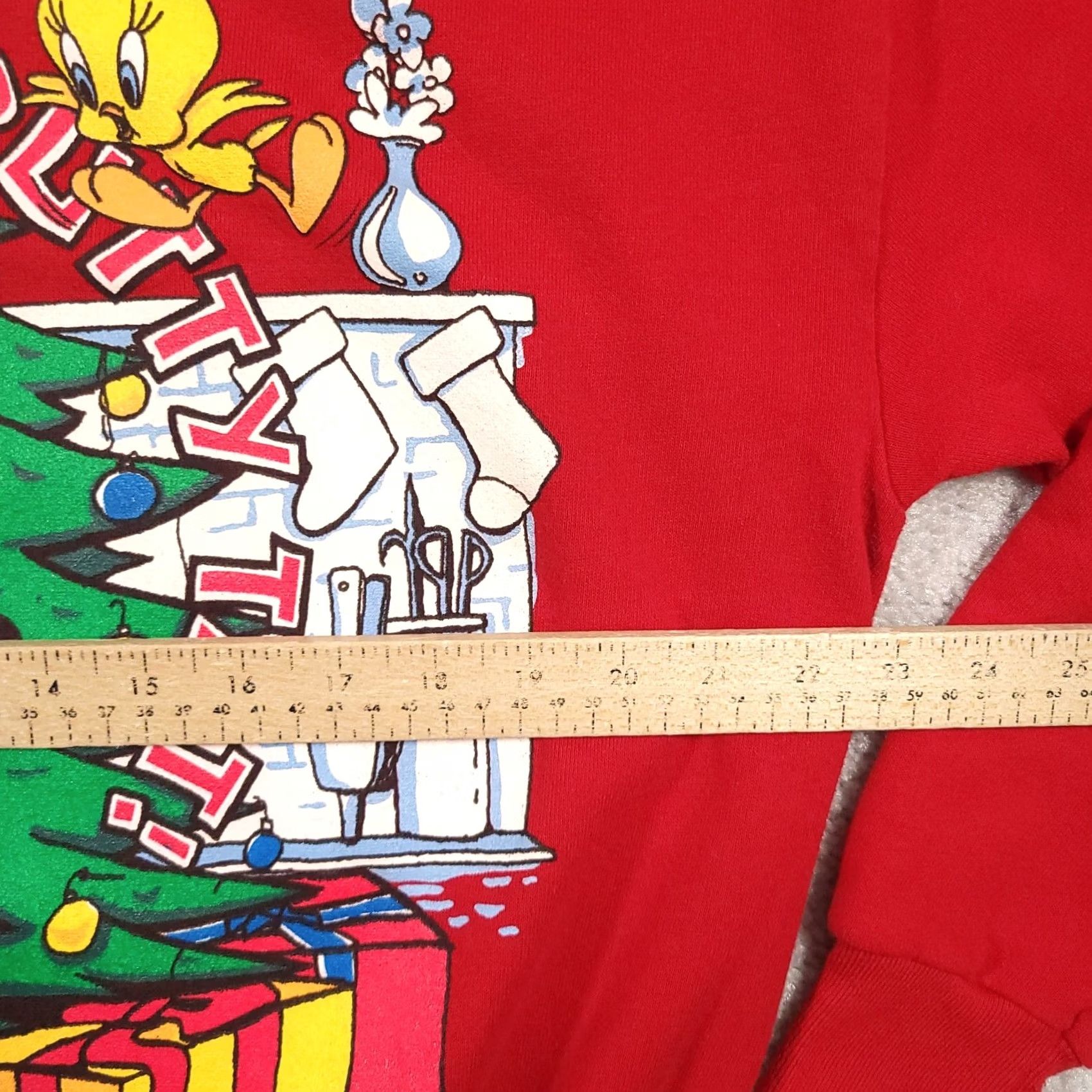 Vintage VINTAGE 1995 Looney Tunes Christmas Tweety Sylvester Red Crewneck Sweatshirt Large Unisex Adults Sweater Graphic Print Size US L / EU 52-54 / 3 - 7 Thumbnail