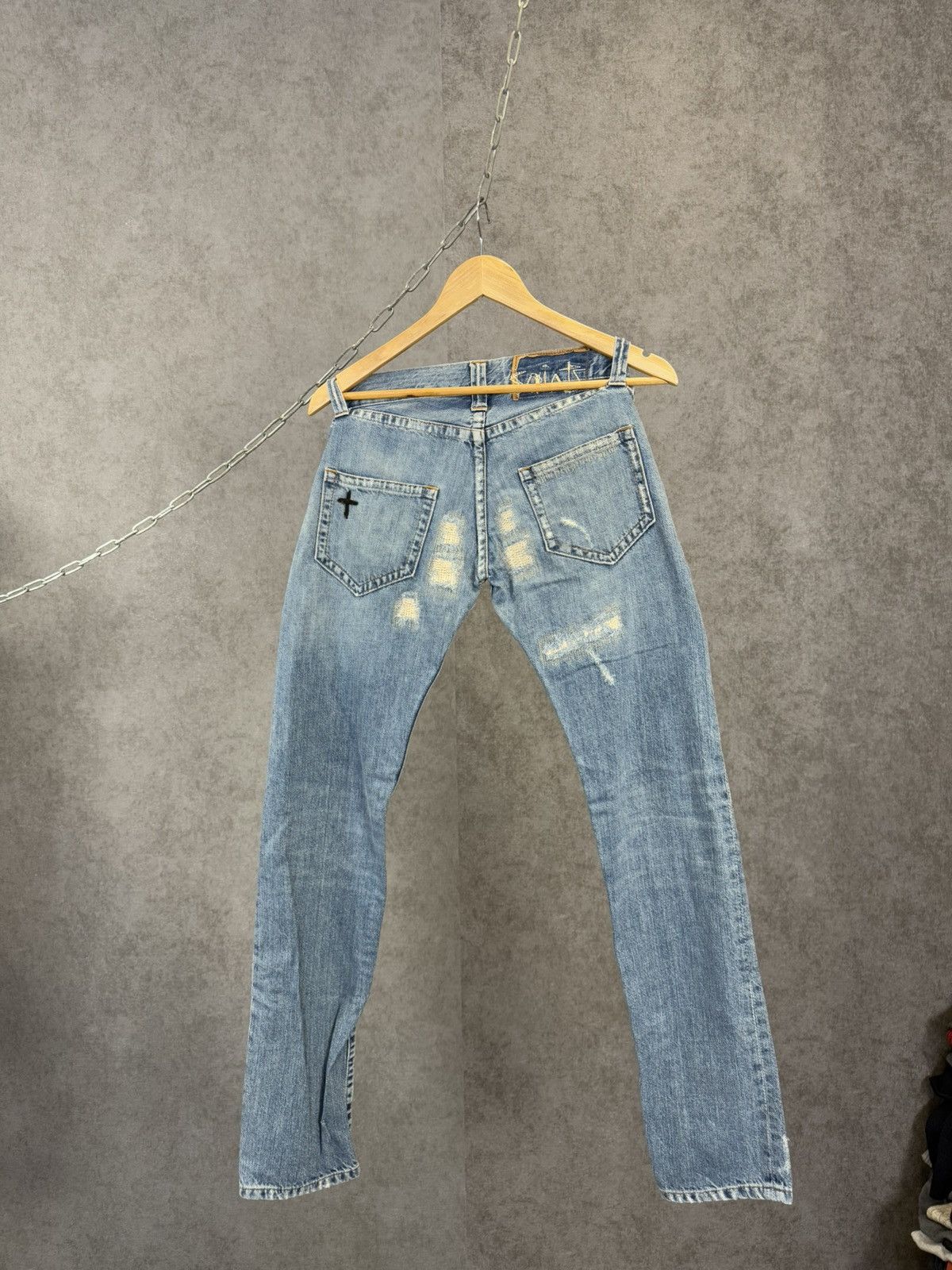 Allsaints Allsaints vintage designer distressed denim jeans Size US 28 / EU 44 - 8 Thumbnail