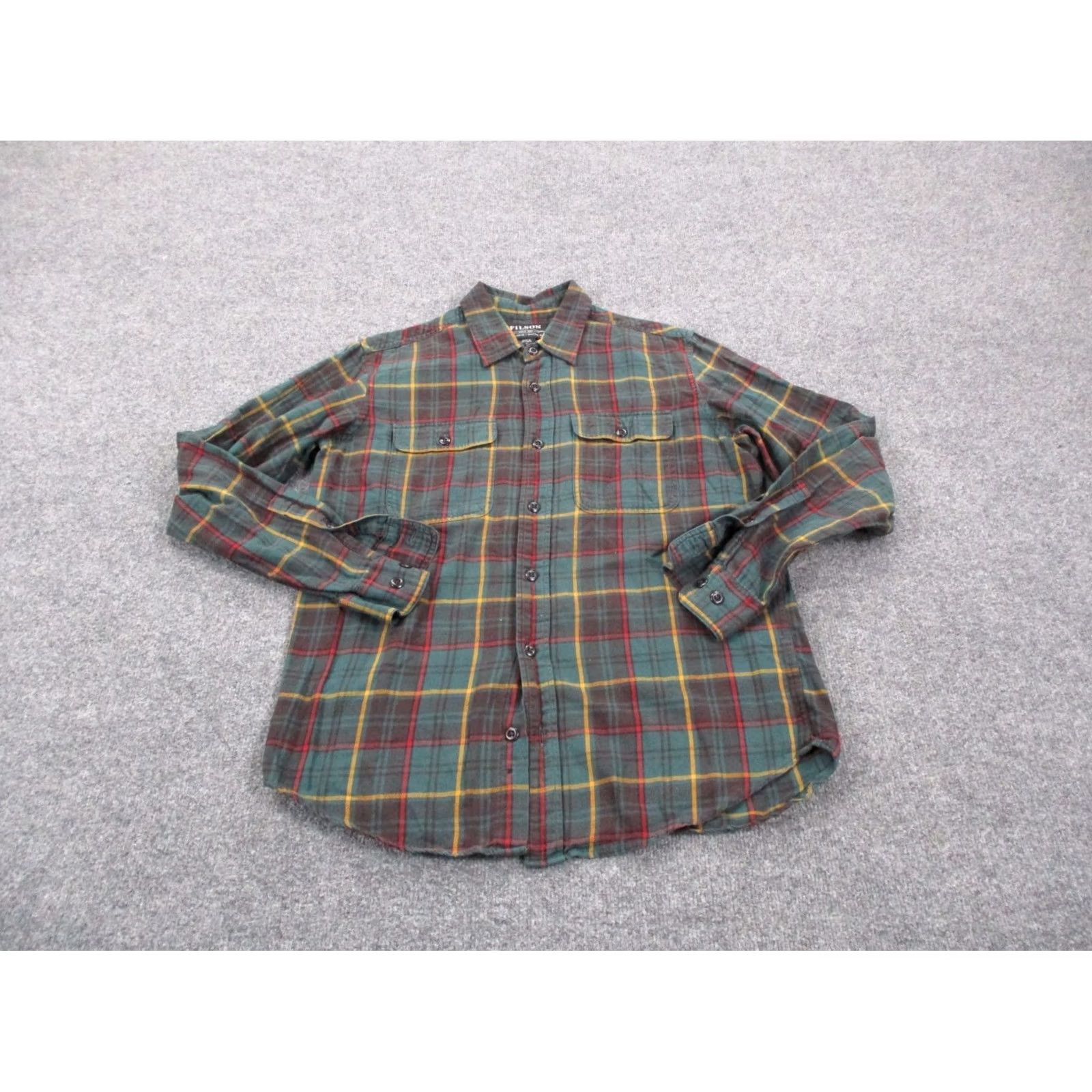 Filson Filson Shirt Men S Plaid Flannel CC Work Outdoors Barn Work Farm Country Heavy Shirt Size US S / EU 44-46 / 1 - 2 Thumbnail
