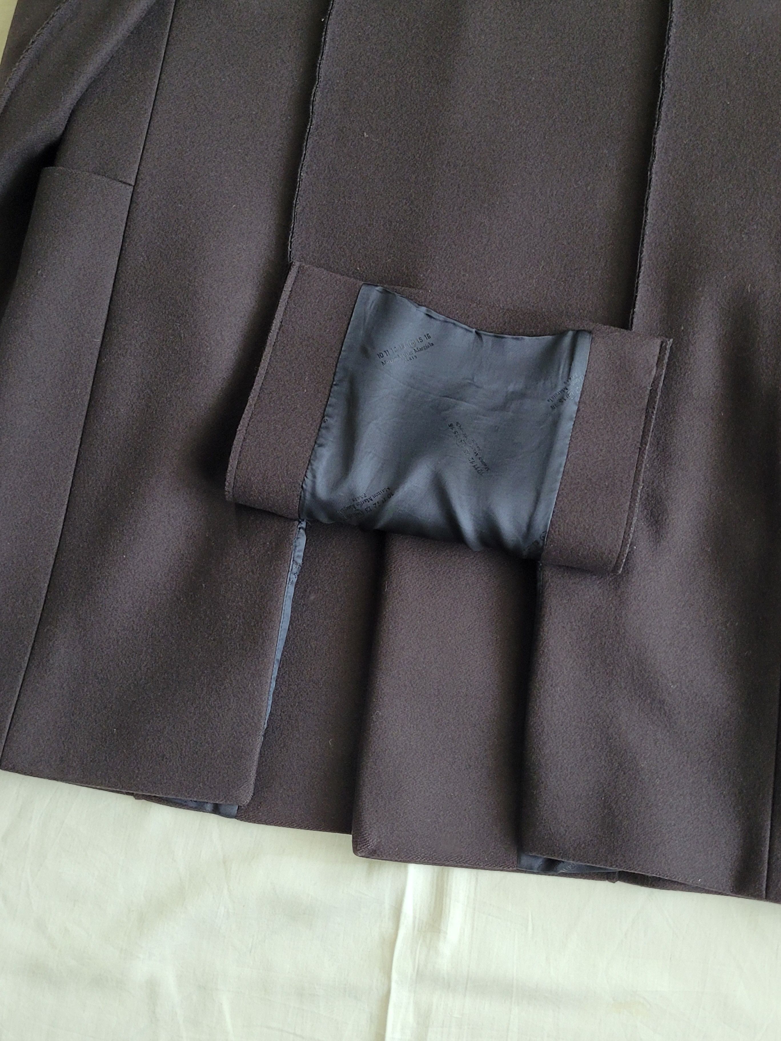 Maison Margiela Maison Margiela inside-out raw-details woolen coat Size US M / EU 48-50 / 2 - 14 Thumbnail