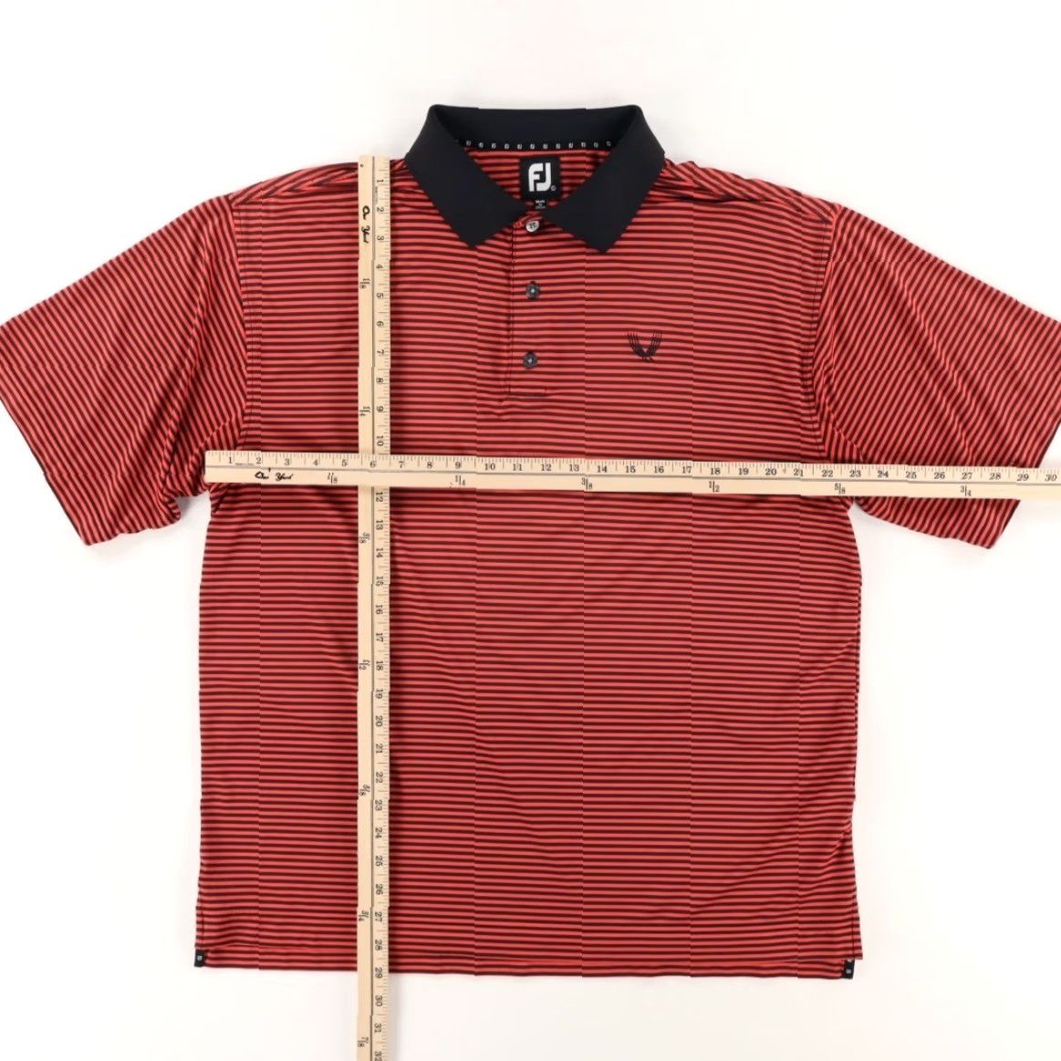 Footjoy Footjoy Valhalla GC High Stretch Striped Polo Shirt Red Men's L Shirt Polo Red Men L Footjoy Valhalla GC Striped Polo Shirt Red Mens L Size US L / EU 52-54 / 3 - 3 Thumbnail