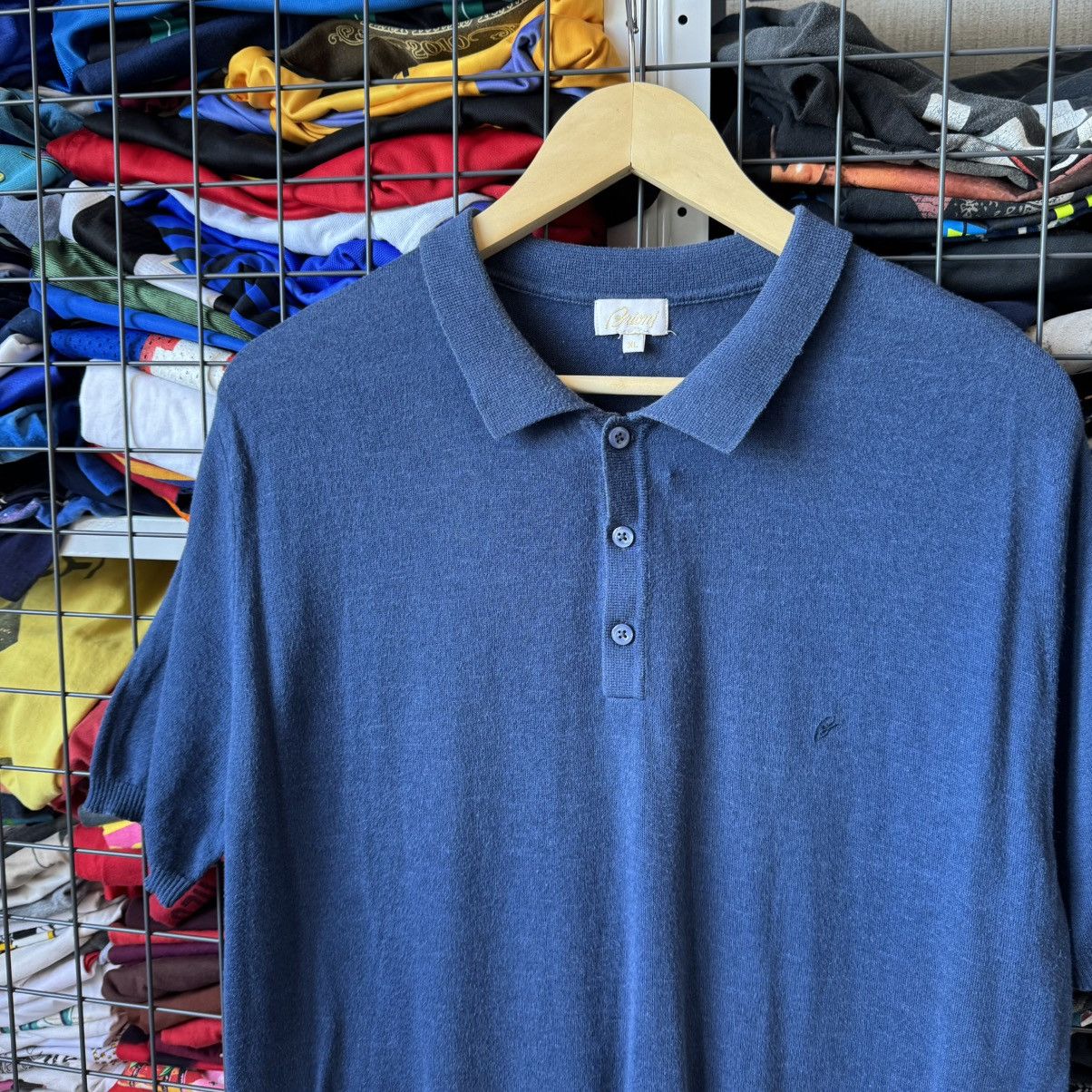 Brioni Brioni Blue Polo Shirt Size US XL / EU 56 / 4 - 4 Thumbnail