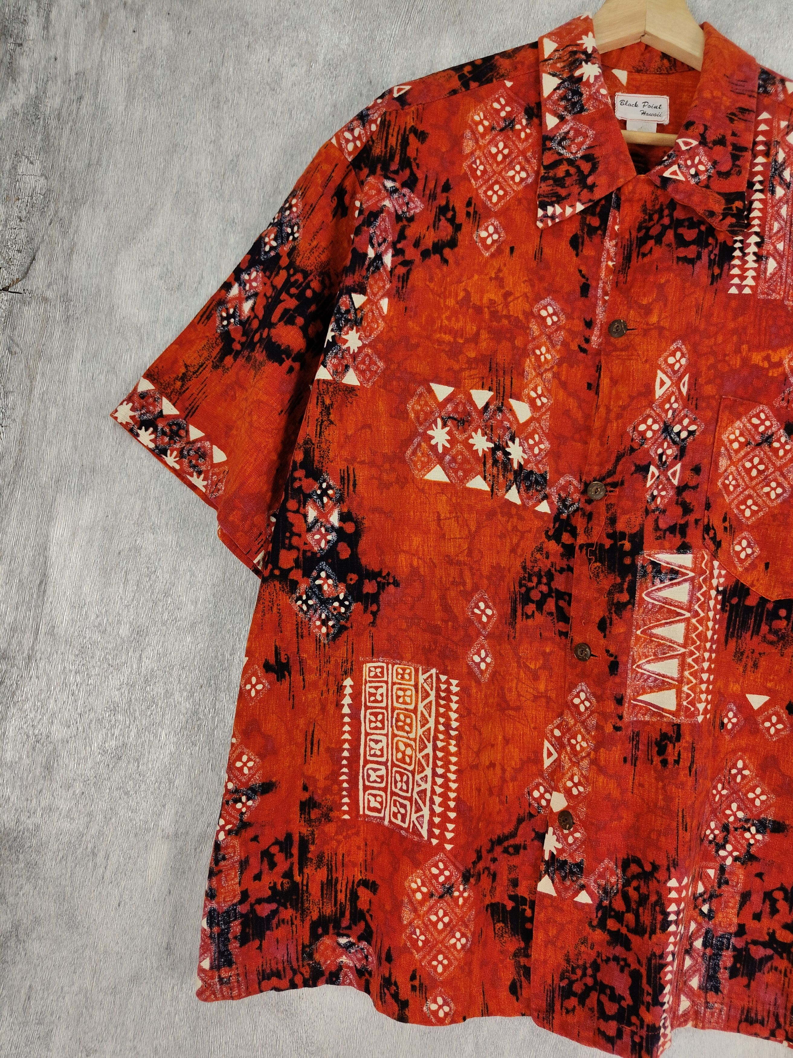 Vintage Vintage Hawaiian Native Art Button Shirt Size US XL / EU 56 / 4 - 2 Thumbnail