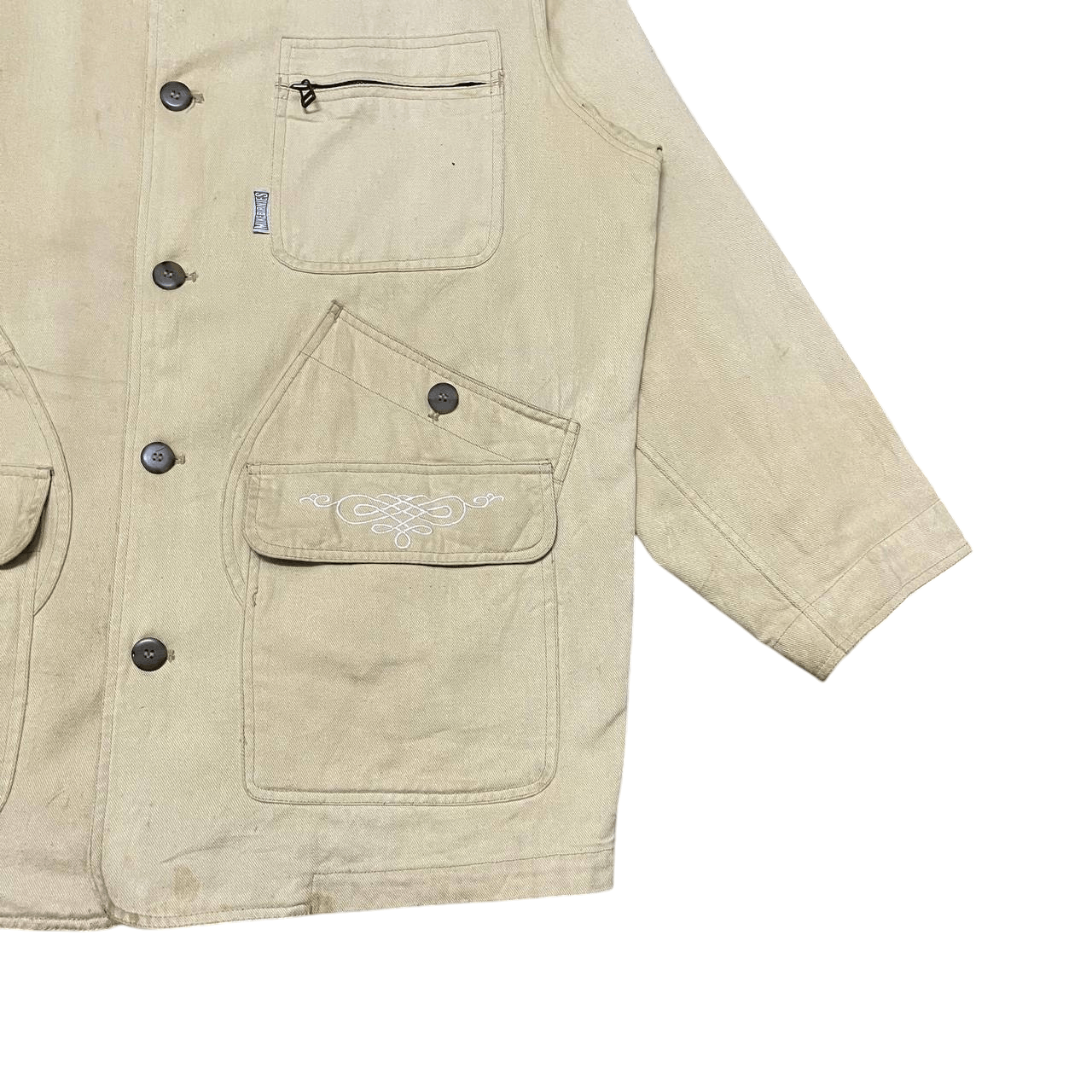 Japanese Brand Vintage Mike Birnies Hunting Jacket Leather Collar Size US L / EU 52-54 / 3 - 4 Thumbnail