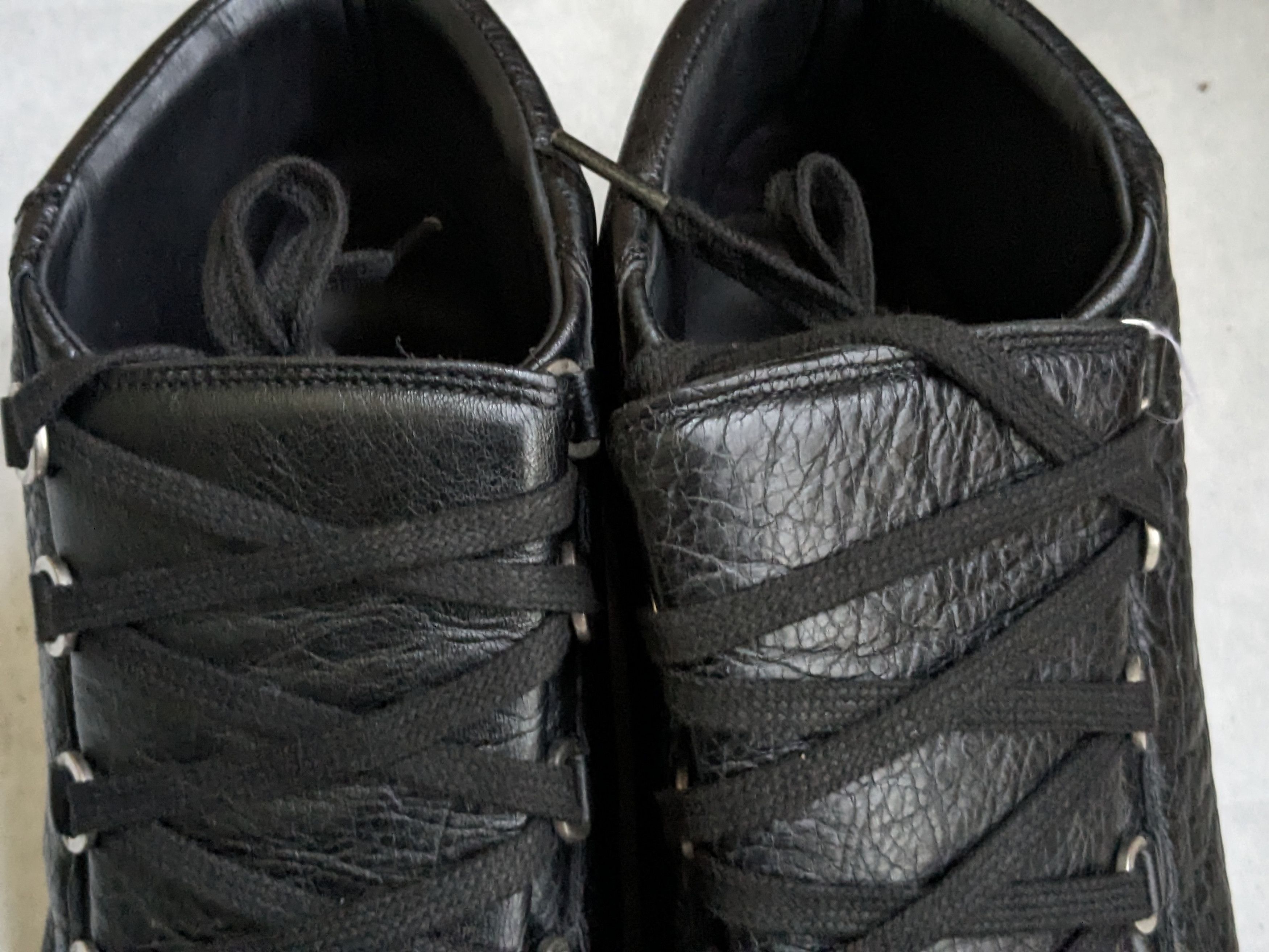 Balenciaga Balenciaga Arena Sneakers Black 13 High Tops Leather Size US 13 / EU 46 - 7 Thumbnail