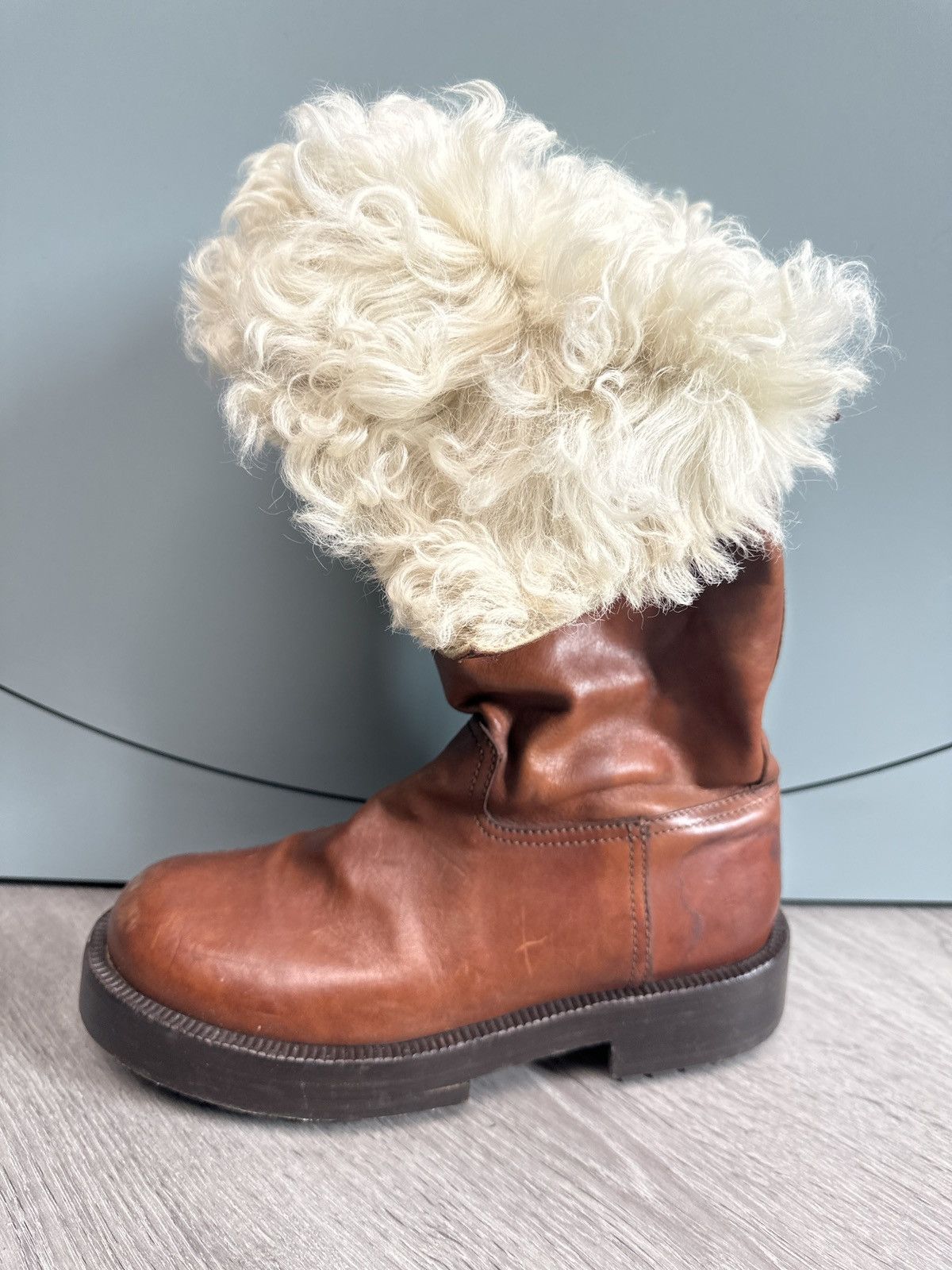 Maison Margiela RARE convertible lamb fur shearling boot Size US 9 / EU 42 - 2 Thumbnail