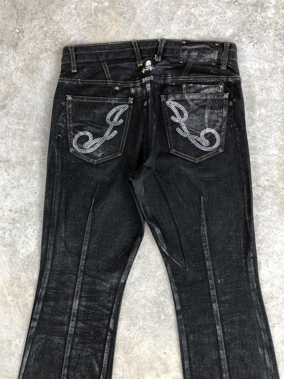 Japanese Brand Japanese Jupiter Juno Flared Jeans Distressed Size US 32 / EU 48 - 8 Thumbnail