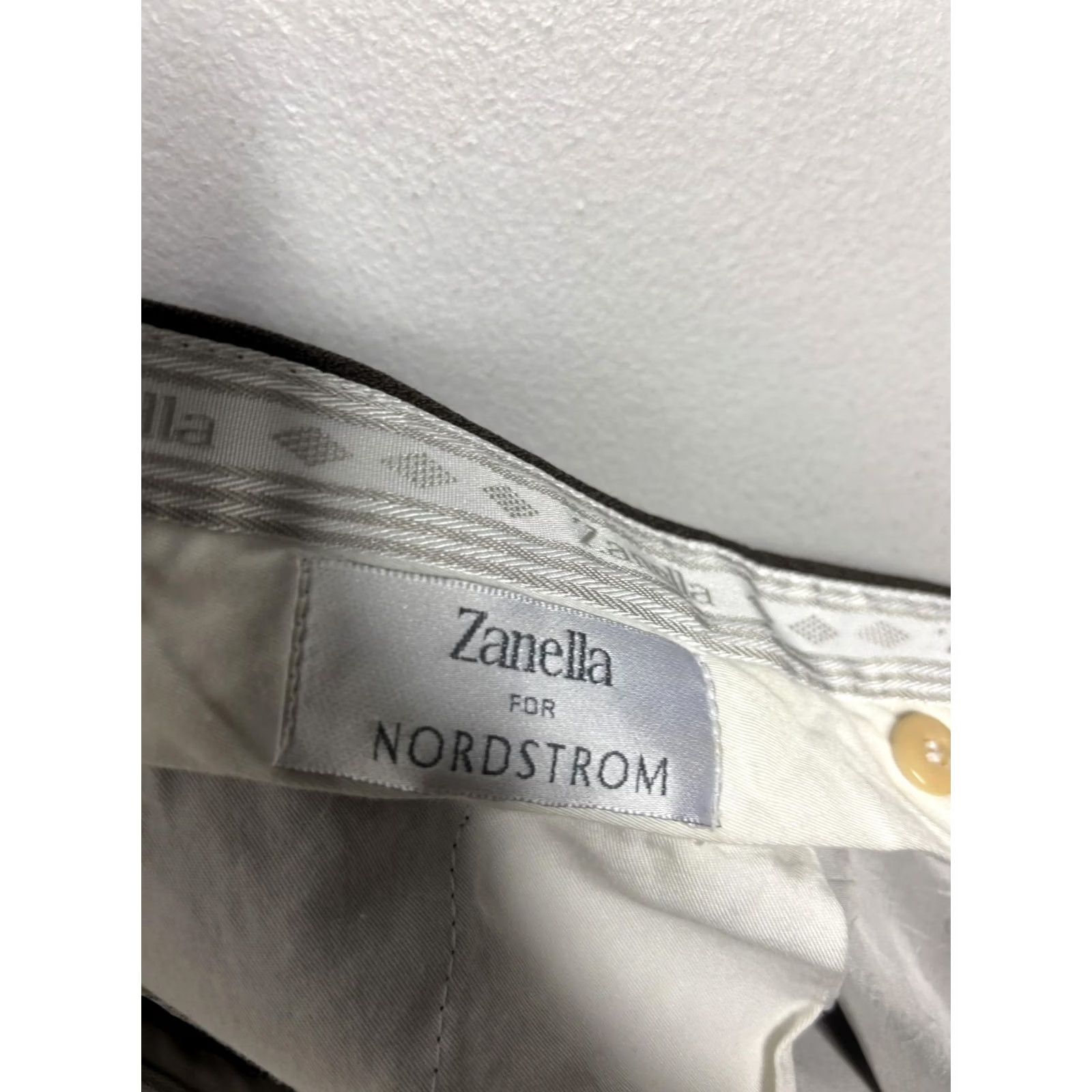 Zanella Zanella Pants Mens 38 Brown Wool Pleated Dress Trouser Italy Nordstrom Size US 38 / EU 54 - 6 Thumbnail
