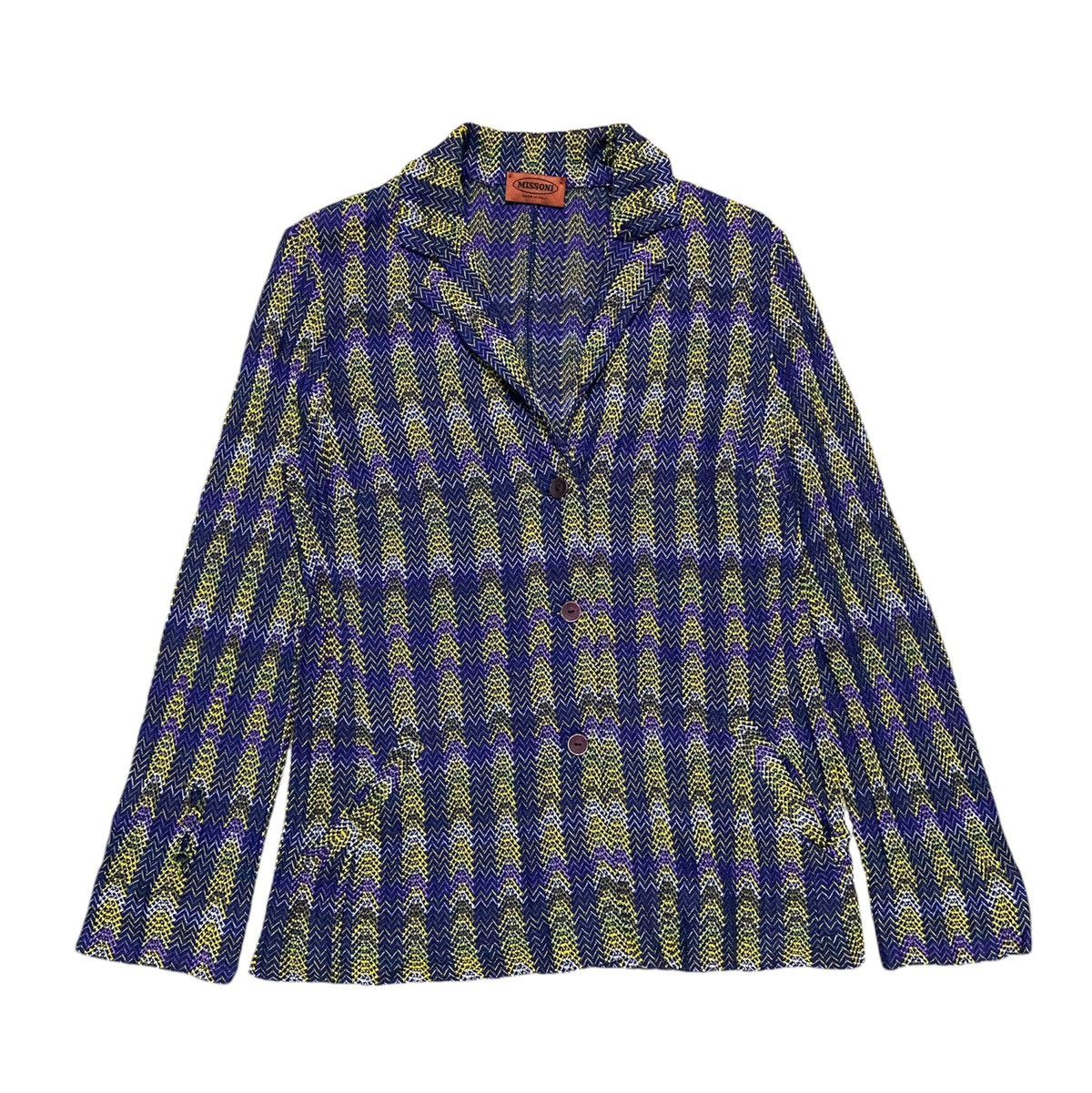 Missoni Missoni Multicolors Blazer Jacket Size M / US 6-8 / IT 42-44 - 1 Thumbnail