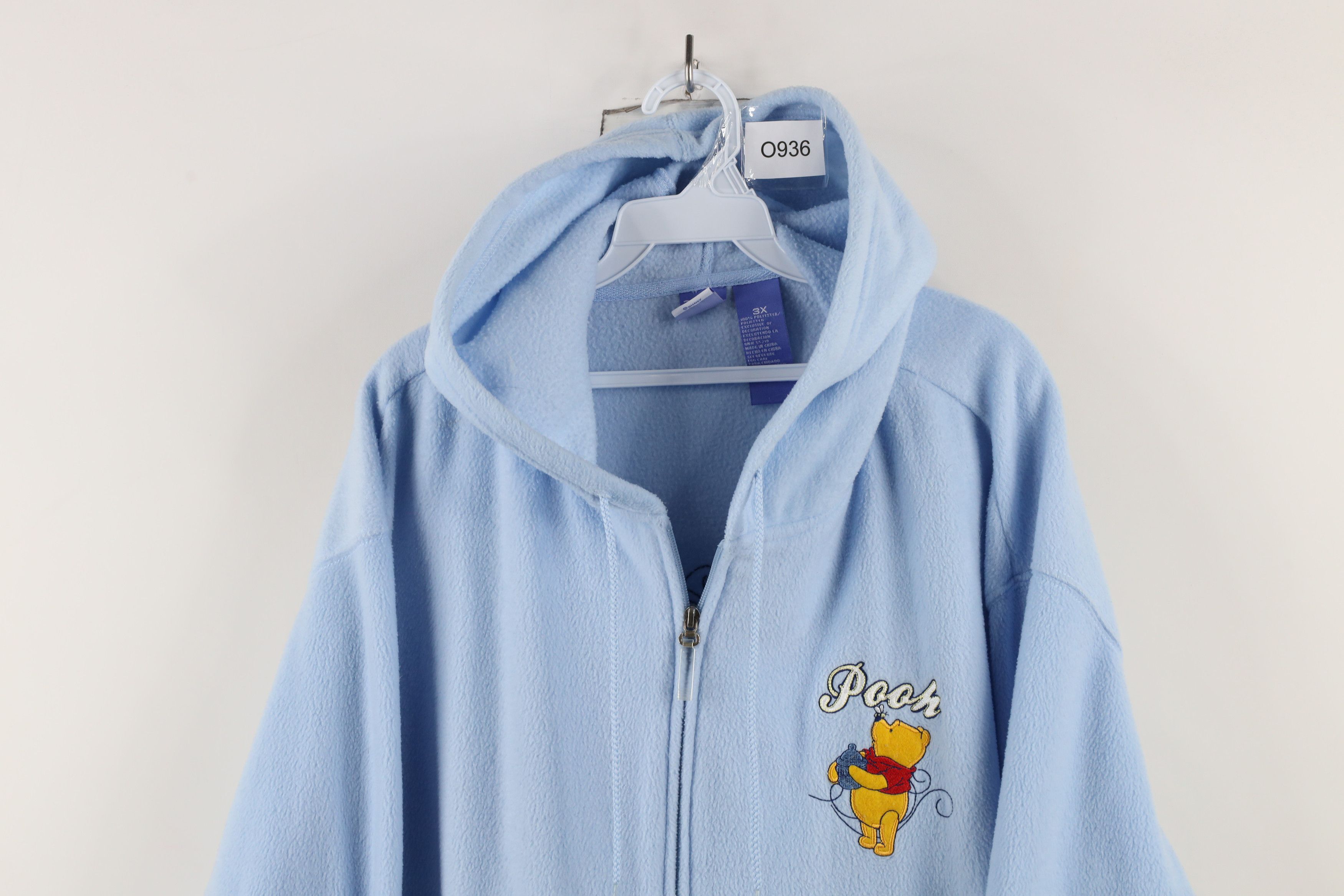 Disney × Vintage Vintage 90s Disney Winnie the Pooh Full Zip Hoodie Carolina Size 3XL / US 20-22 - 2 Thumbnail