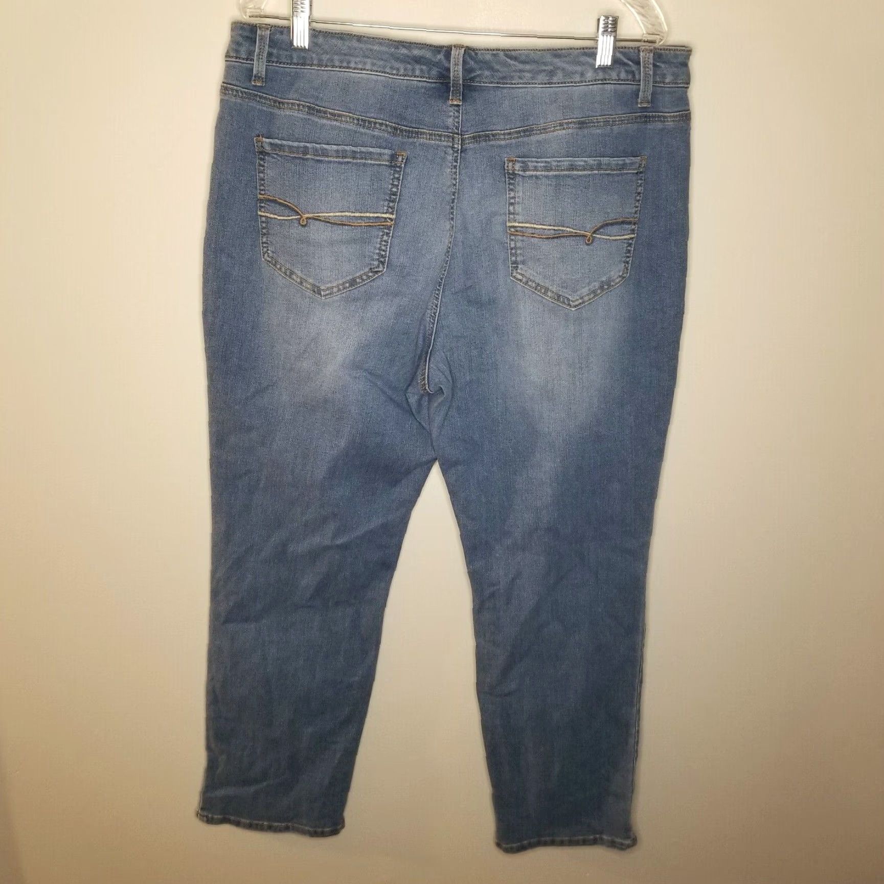 Gloria Vanderbilt VINTAGE Gloria Vanderbilt Amanda Womens Slim Straight Jeans Size 16 Blue Size 38" / US 16 / IT 52 - 4 Thumbnail