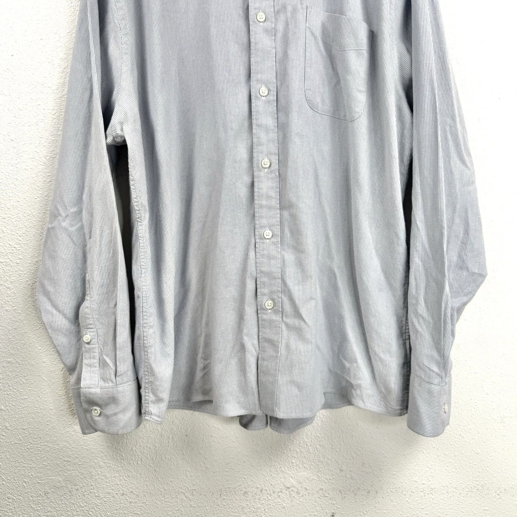 Faherty Faherty Shirt Mens XL Stretch Oxford Striped Blue White Preppy Casual Classic Size US XL / EU 56 / 4 - 6 Thumbnail