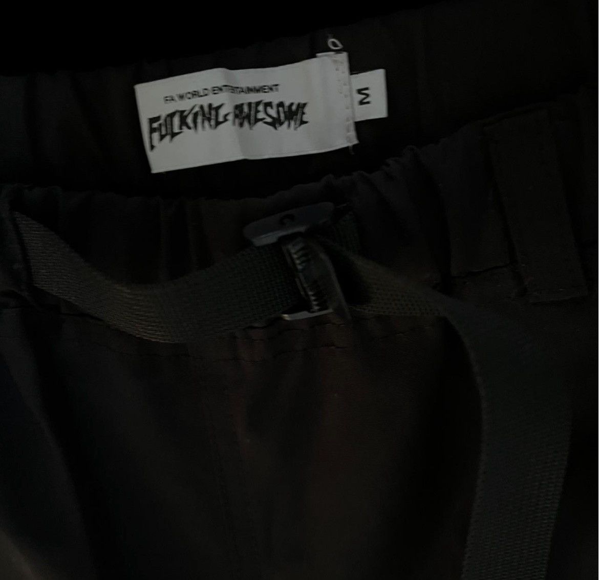 Fucking Awesome Fucking Awesome Black Track Pants Size US 33 - 4 Thumbnail