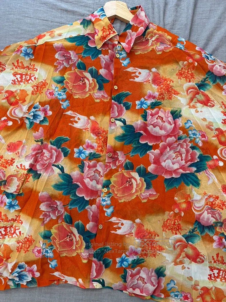 Junya Watanabe Junya Watanabe Floral Shirt Size M / US 6-8 / IT 42-44 - 4 Thumbnail
