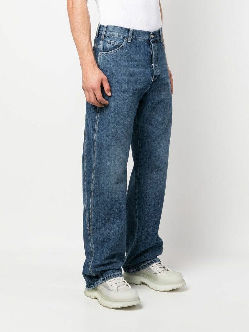 デニム・ジーパン ALEXANDER McQUEEN WIDE-LEG DENIM JEANS Men's Wide-leg Jeans in Black | McQueen US