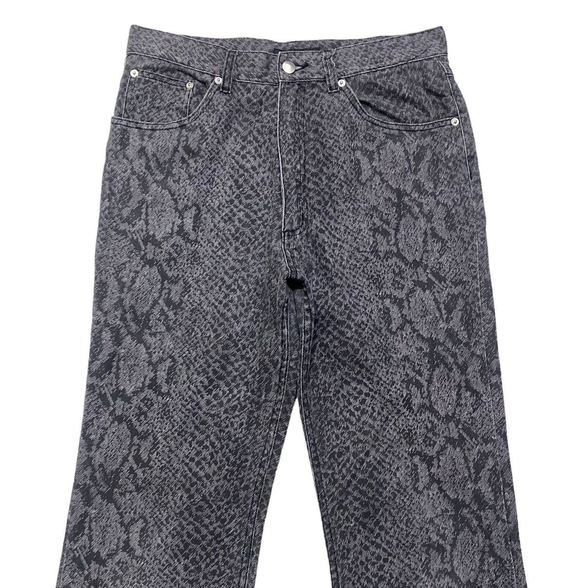 Japanese Brand Vintage Amore Pure Snake Skin Flare Jeans Size US 31 - 3 Thumbnail