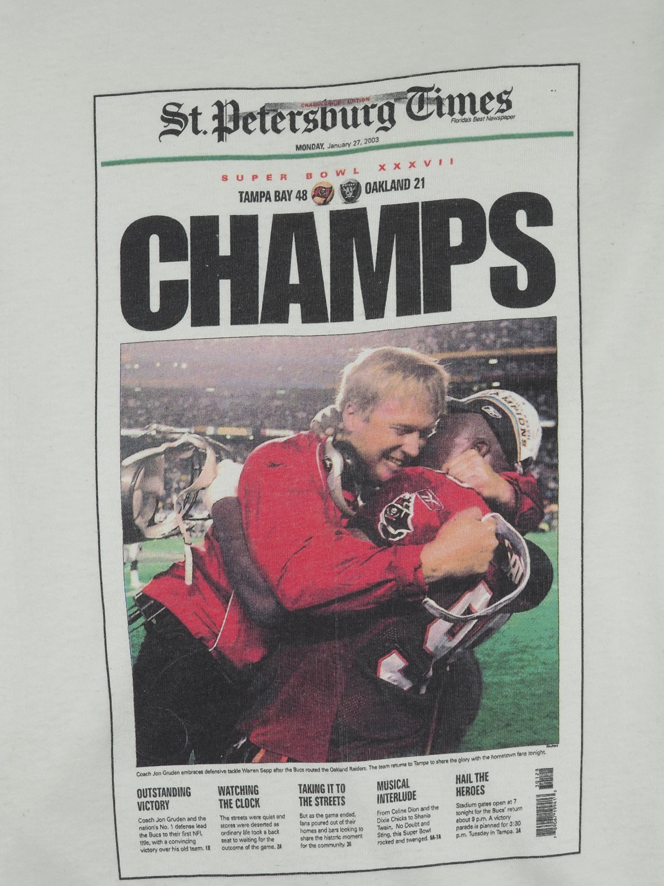 Champion Vintage Tampa Bay Buccaneers Shirt – Super Bowl Champs 2003 Size US S / EU 44-46 / 1 - 3 Thumbnail
