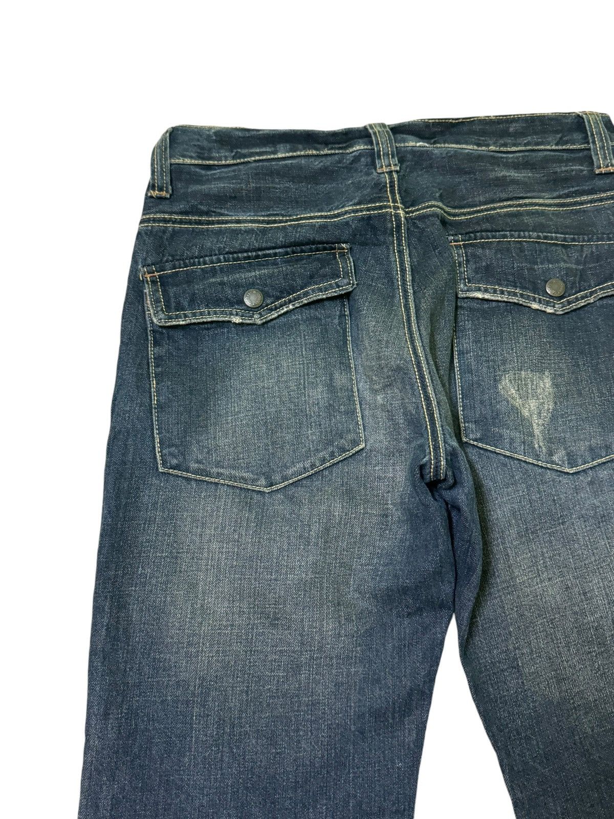 Japanese Brand Double Knee Multipocket Free Gate Distressed Denim Size US 29 - 12 Thumbnail
