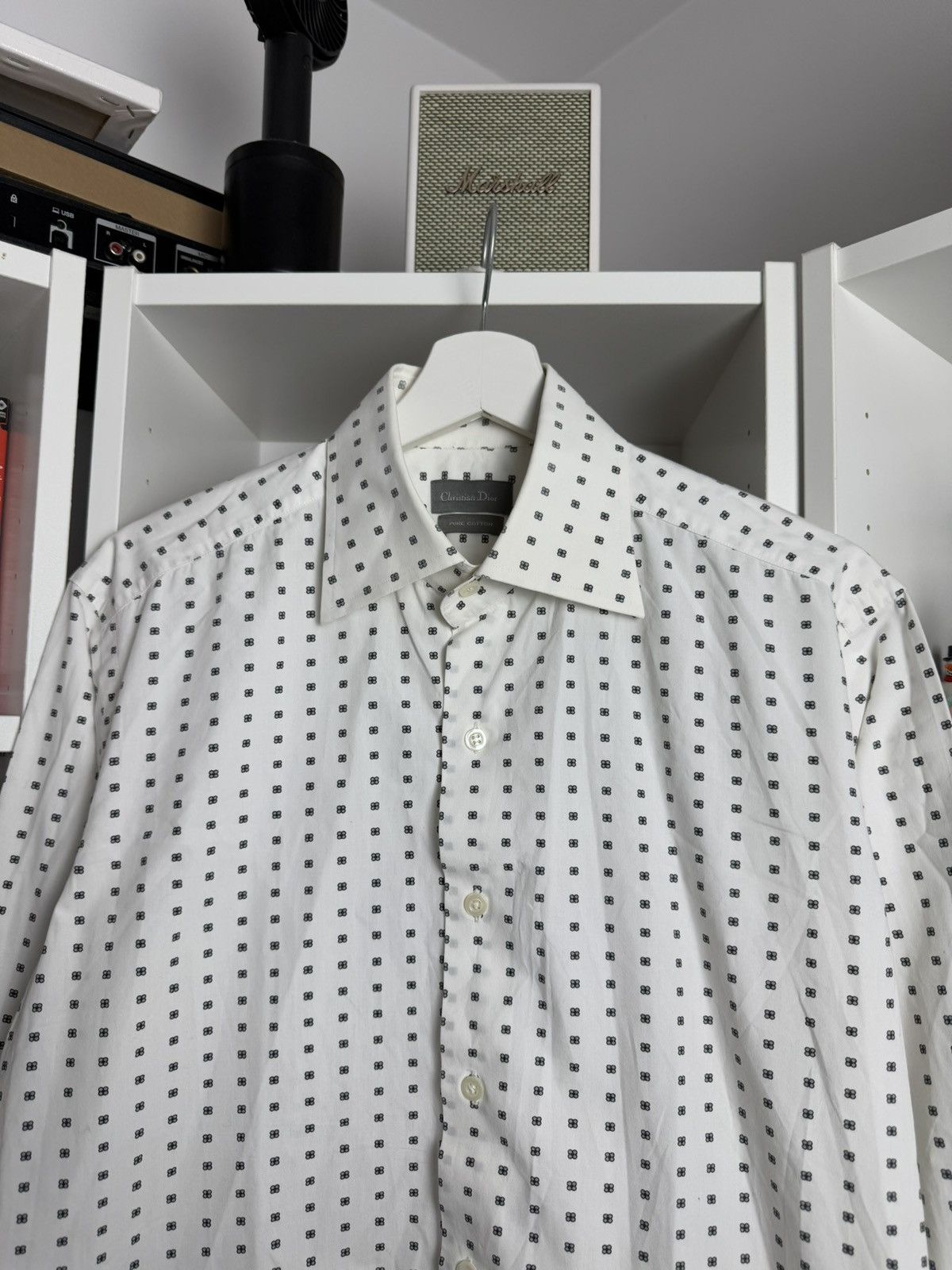 Christian Dior Monsieur × Designer × Dior Christian dior white printed shirt M designer luxury casual Size US M / EU 48-50 / 2 - 3 Thumbnail