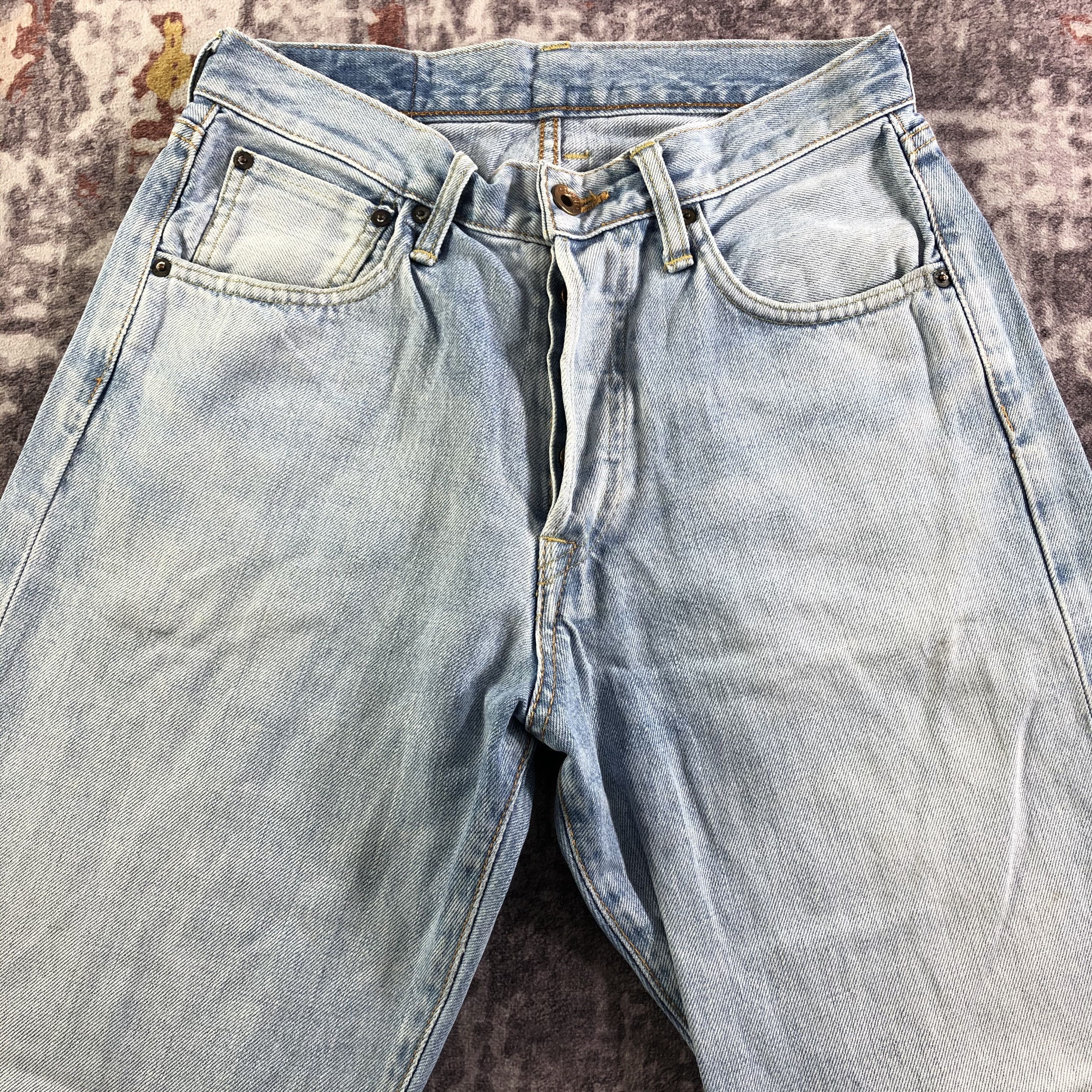 Edwin × Vintage Vintage Light Wash Edwin 505 Selvedge Jeans-JM3624 Size 28" / US 6 / IT 42 - 3 Thumbnail