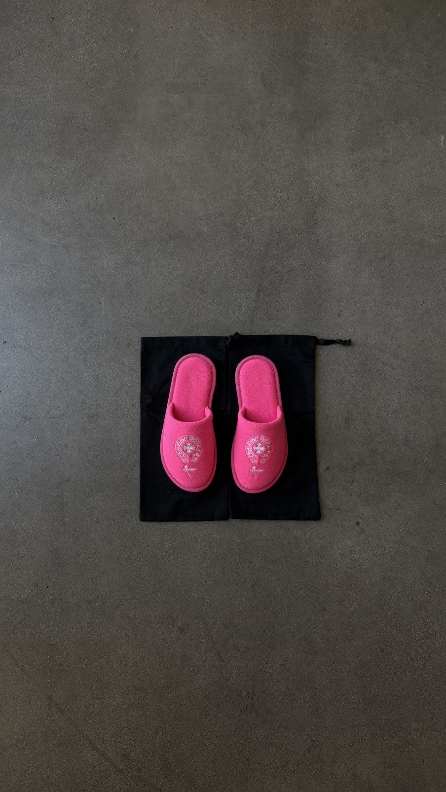 Chrome Hearts Chrome Hearts Pink Malibu Hotel Slippers Size US 8 / EU 41 - 1 Thumbnail