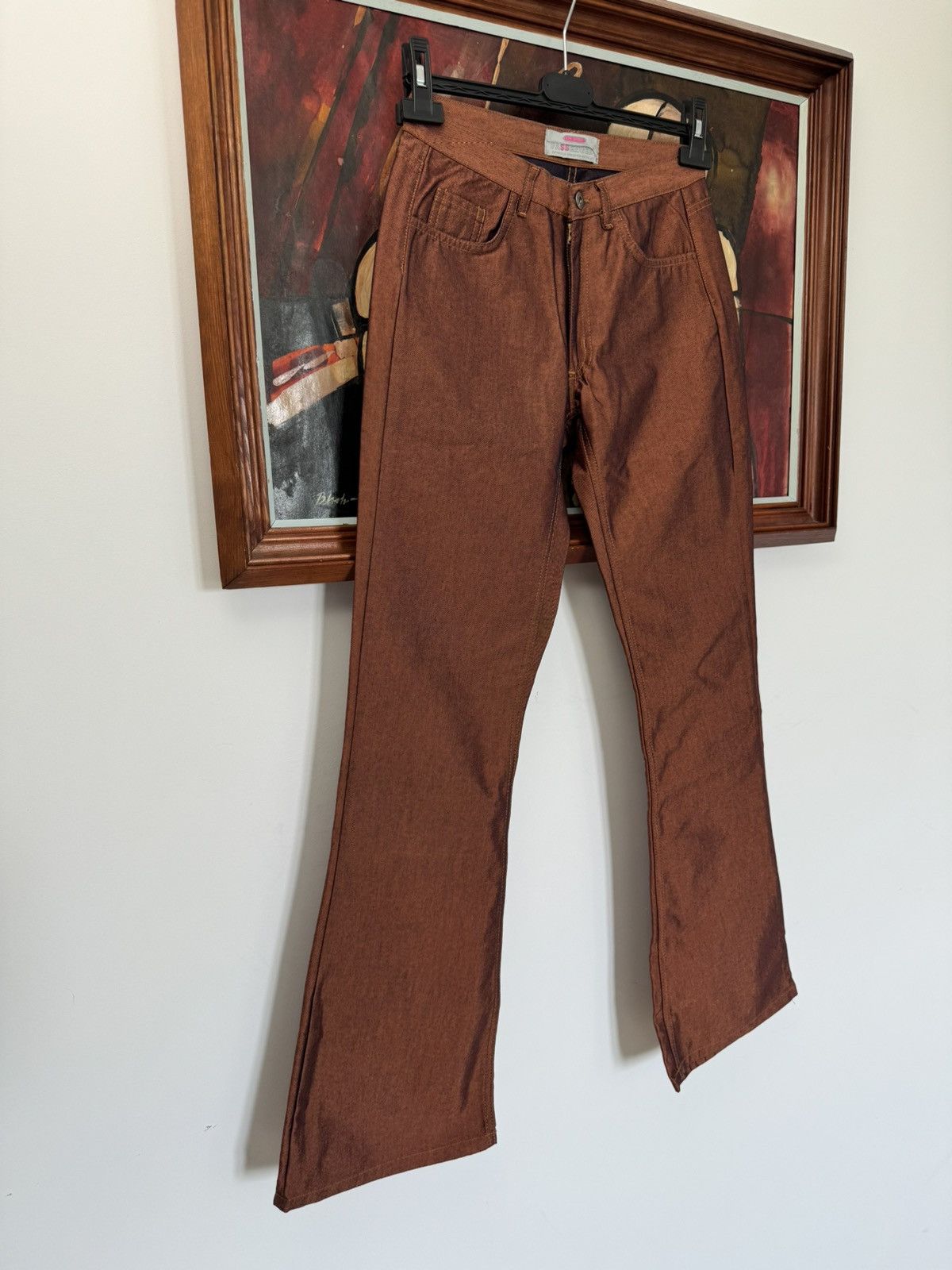 Vintage Rare Y2K Comycom Cyber Flaired Rave Hippie Pants Vintage Size US 29 - 3 Thumbnail