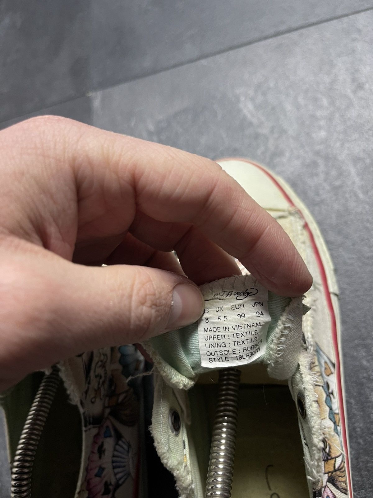 Christian Audigier × Ed Hardy × Vintage Vintage Ed Hardy Tattoo Print Sneakers Size US 7 / IT 37 - 15 Thumbnail