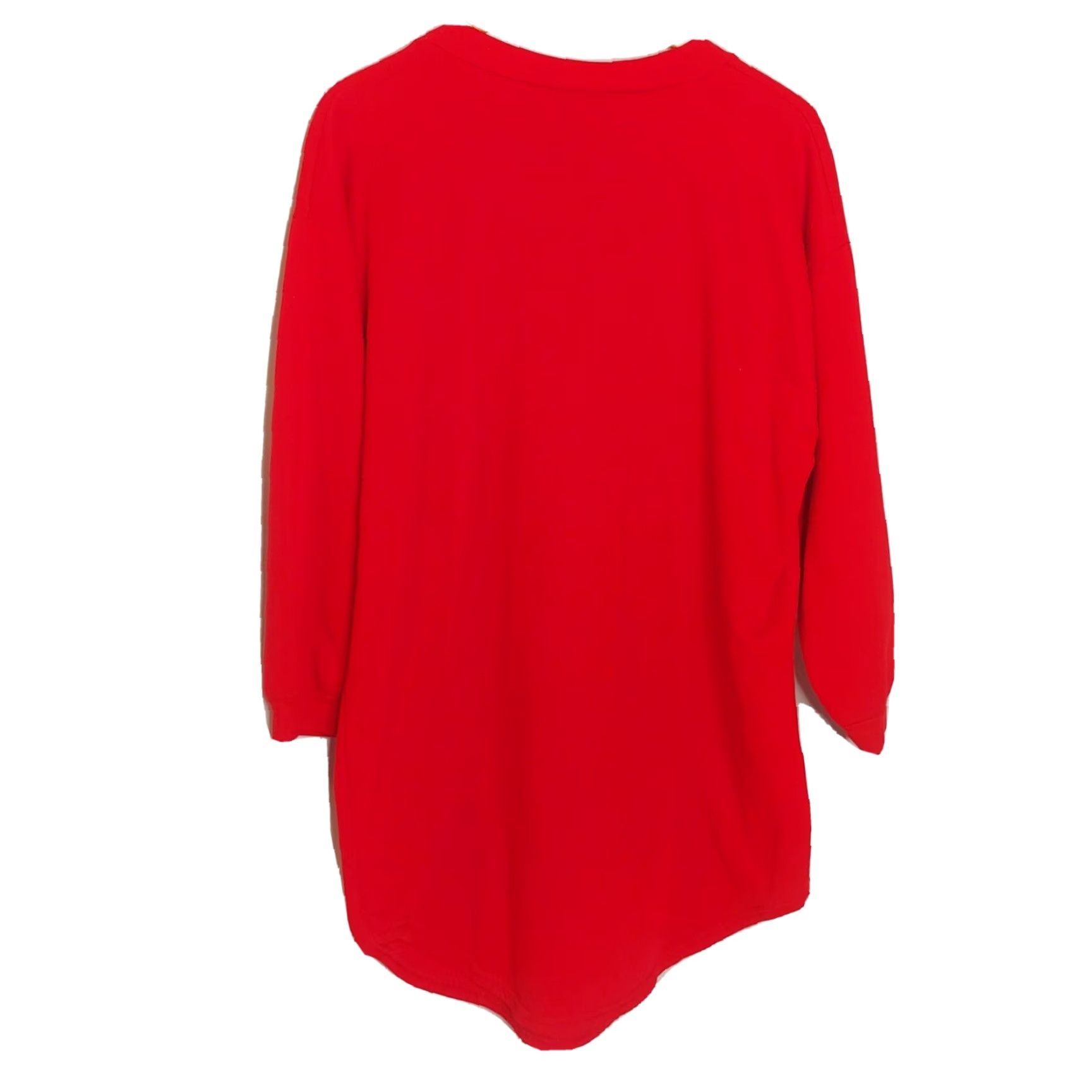 Vintage VINTAGE Precious Gems Christmas Nightgown OSFM Red Bears Cat Glitter Long Sleeve Womens Size ONE SIZE - 4 Thumbnail