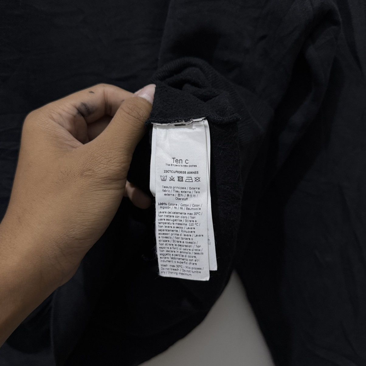 Ten C Ten C Garment Black Sweatshirt🇮🇹 Size US M / EU 48-50 / 2 - 6 Thumbnail
