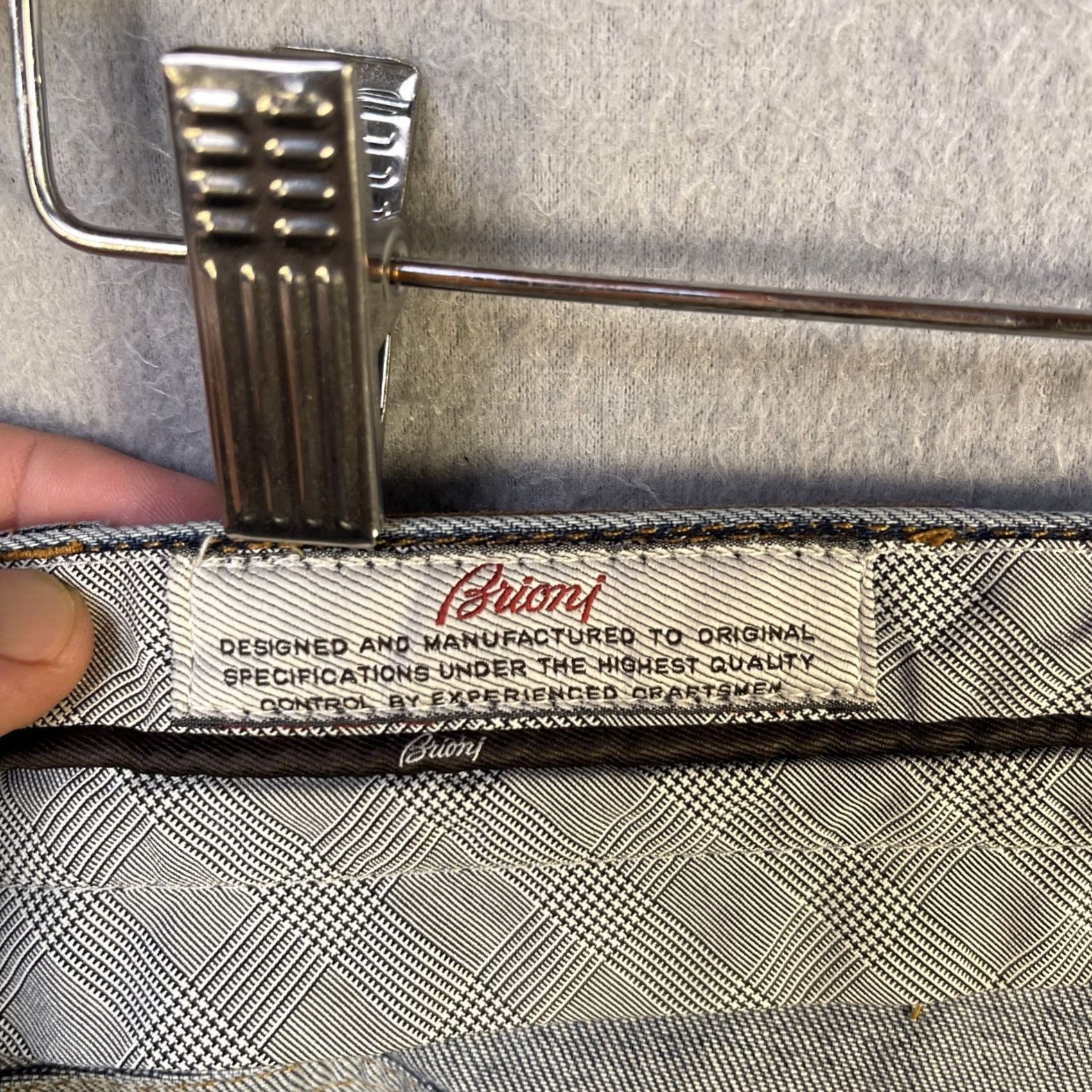 Brioni VINTAGE Brioni Stelvio Jeans Mens 38x31 Blue Medium Wash 5-Pocket Designer Made in Italy Size US 38 / EU 54 - 7 Thumbnail