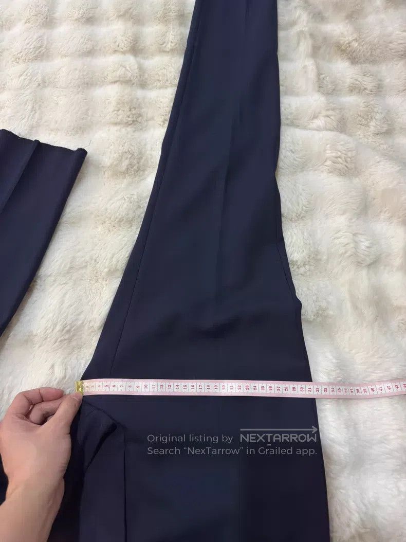 Saint Laurent Paris Saint Laurent Paris Dark Blue Trousers i Size US 34 / EU 50 - 8 Thumbnail