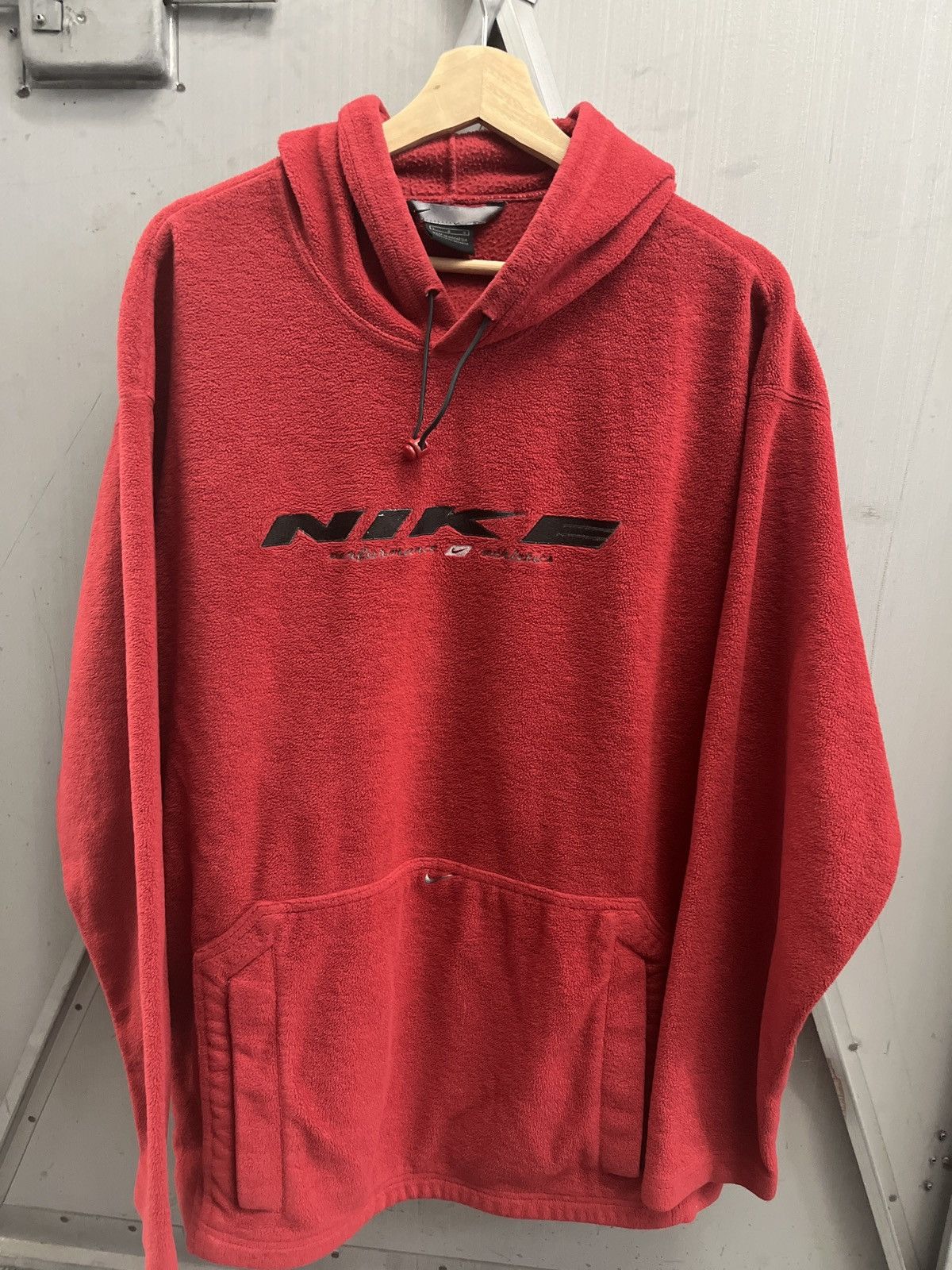 Nike × Vintage Vintage Nike fleece hoodie Size US L / EU 52-54 / 3 - 3 Thumbnail