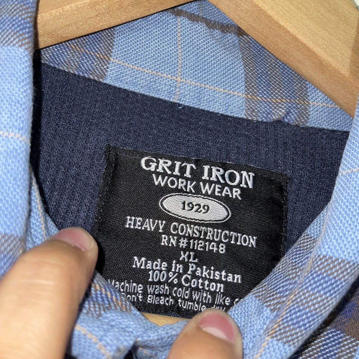 Vintage Grit Iron Grunge Thermal Lined Flannel Size US XL / EU 56 / 4 - 5 Thumbnail