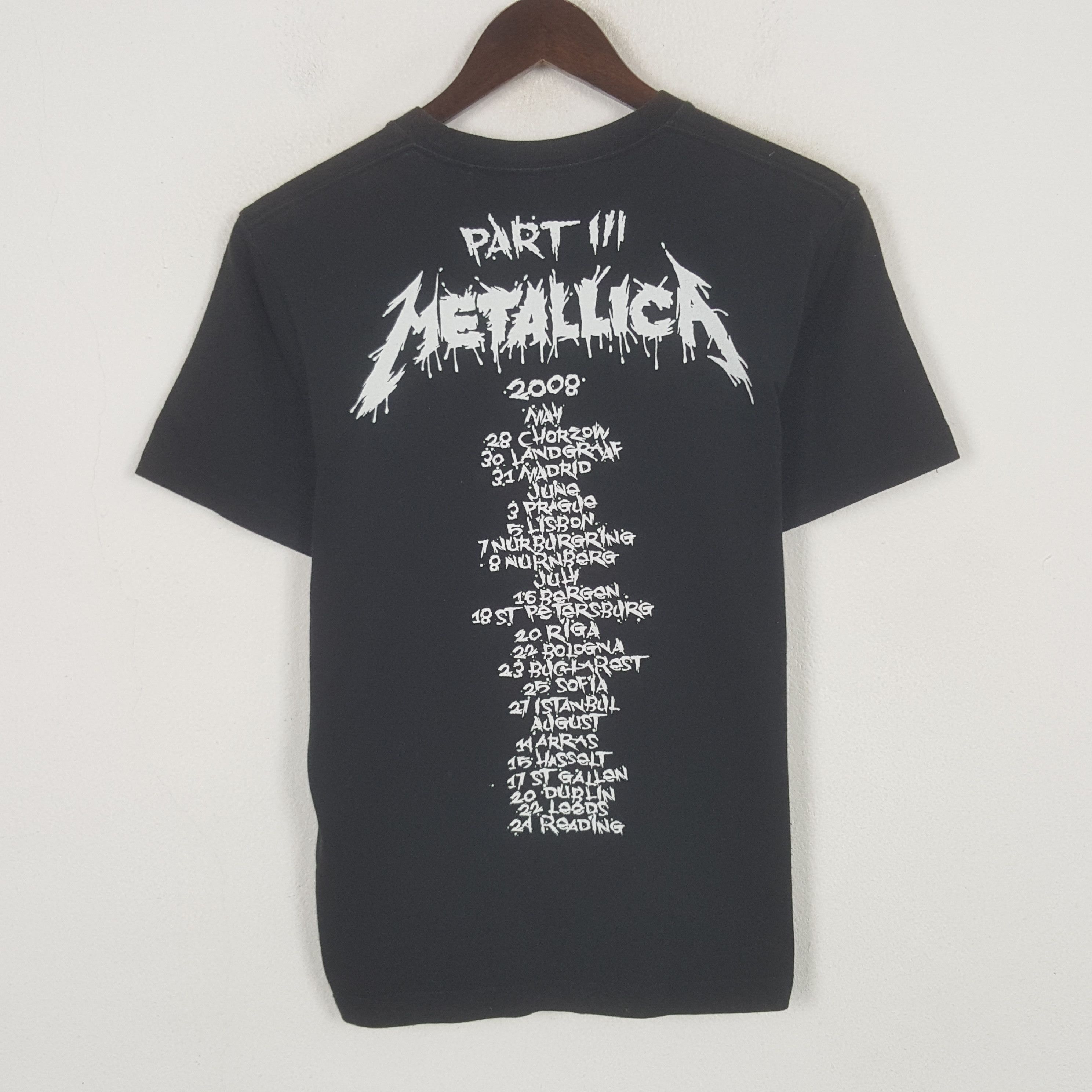 Metallica Vintage Metallica American Rock Band 2008 Tour Tshirt Size US M / EU 48-50 / 2 - 3 Thumbnail