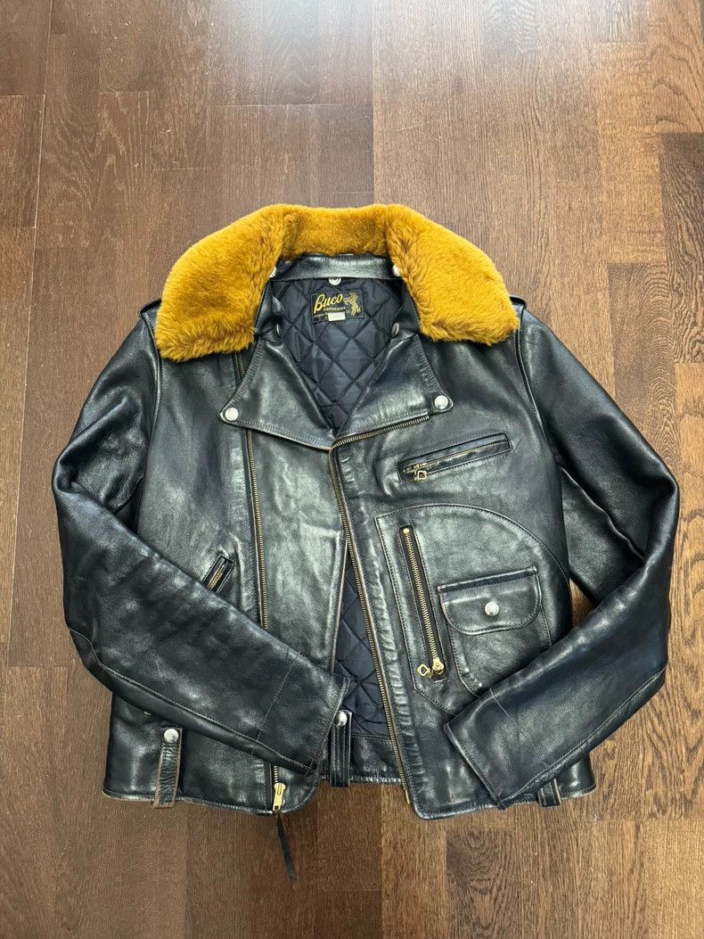 The Real McCoy's COOPER 30S SPORTS JACKET - BLACK HORSEHIDE
