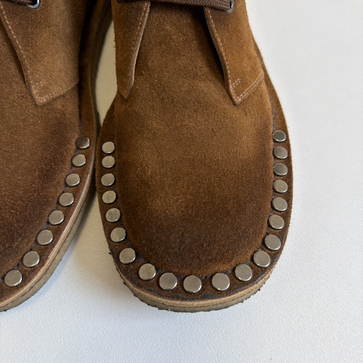 Prada A/W 17 ‘Studded’ Suede Chukka Boots Size US 8 / EU 41 - 10 Thumbnail
