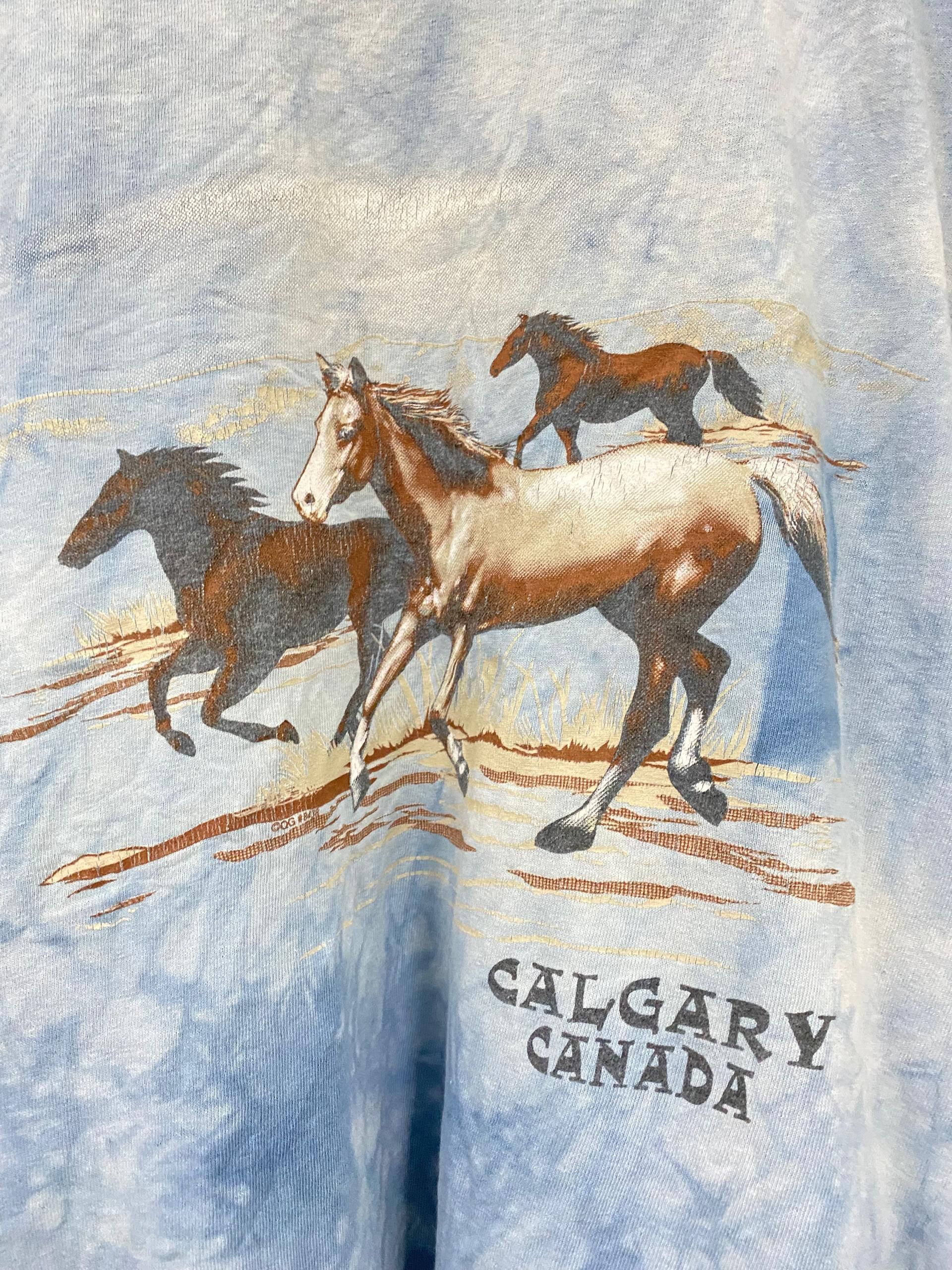Vintage Vintage Habitat running horses tie dye t shirt Size US XL / EU 56 / 4 - 3 Thumbnail