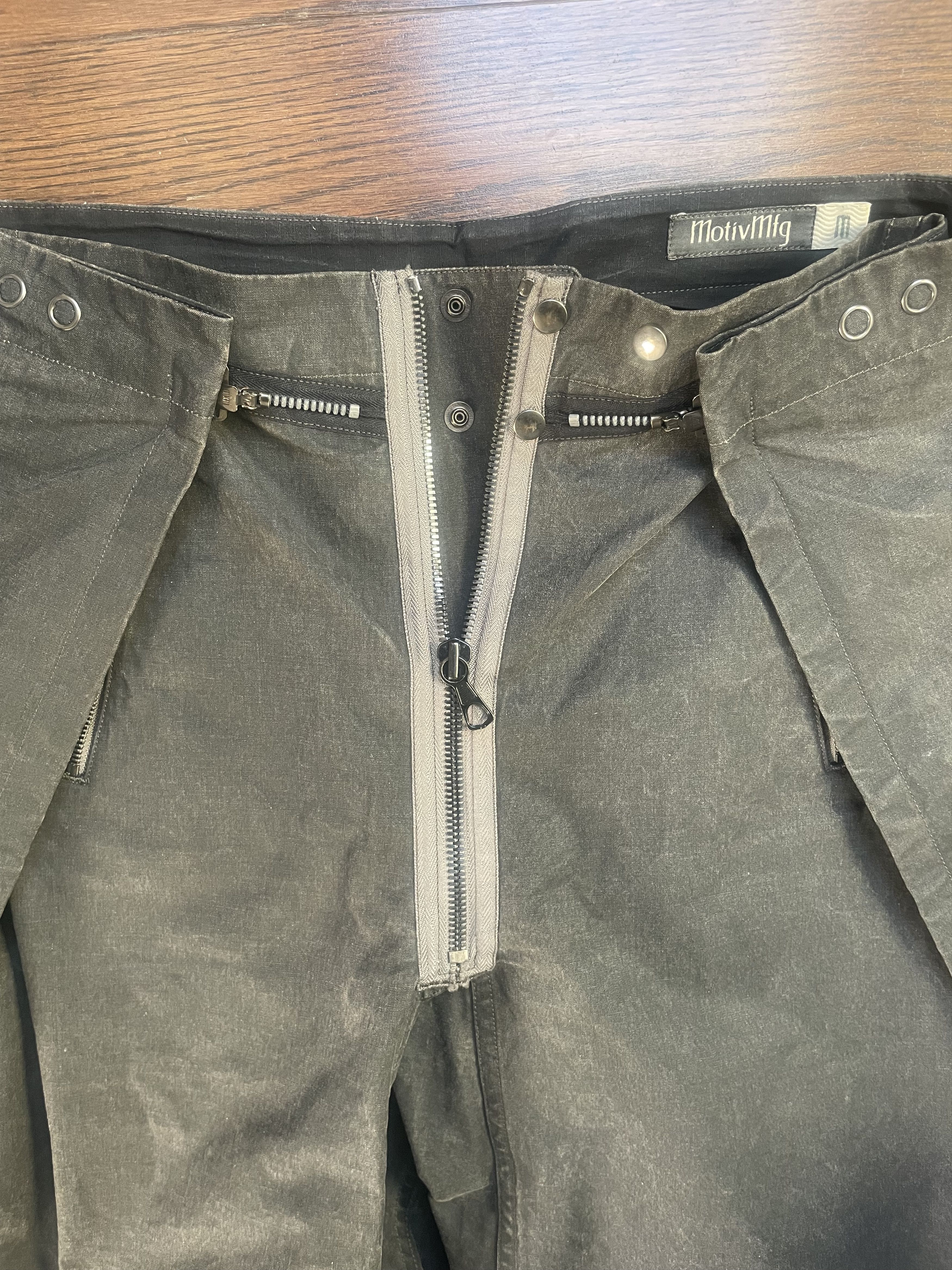 MotivMfg Helix Waxed Cotton Trousers Size US 30 / EU 46 - 3 Thumbnail