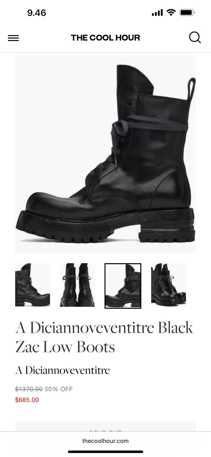 A1923 A Diciannoveventitre Black Zac Low Boots Size US 9 / EU 42 - 2 Thumbnail