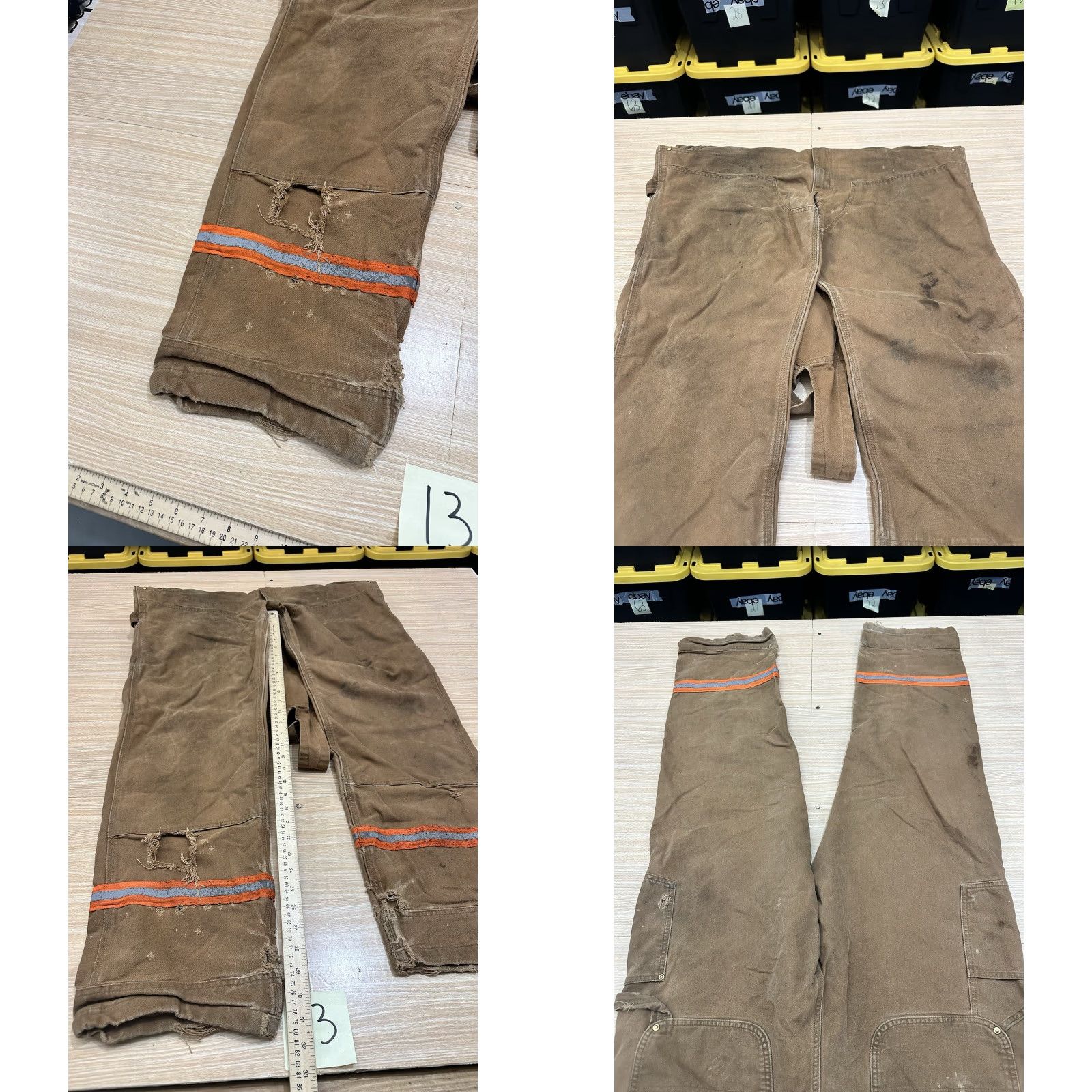 Mens Carhartt Denim Overalls Vtg Carhartt Mens 40x32 Distressed