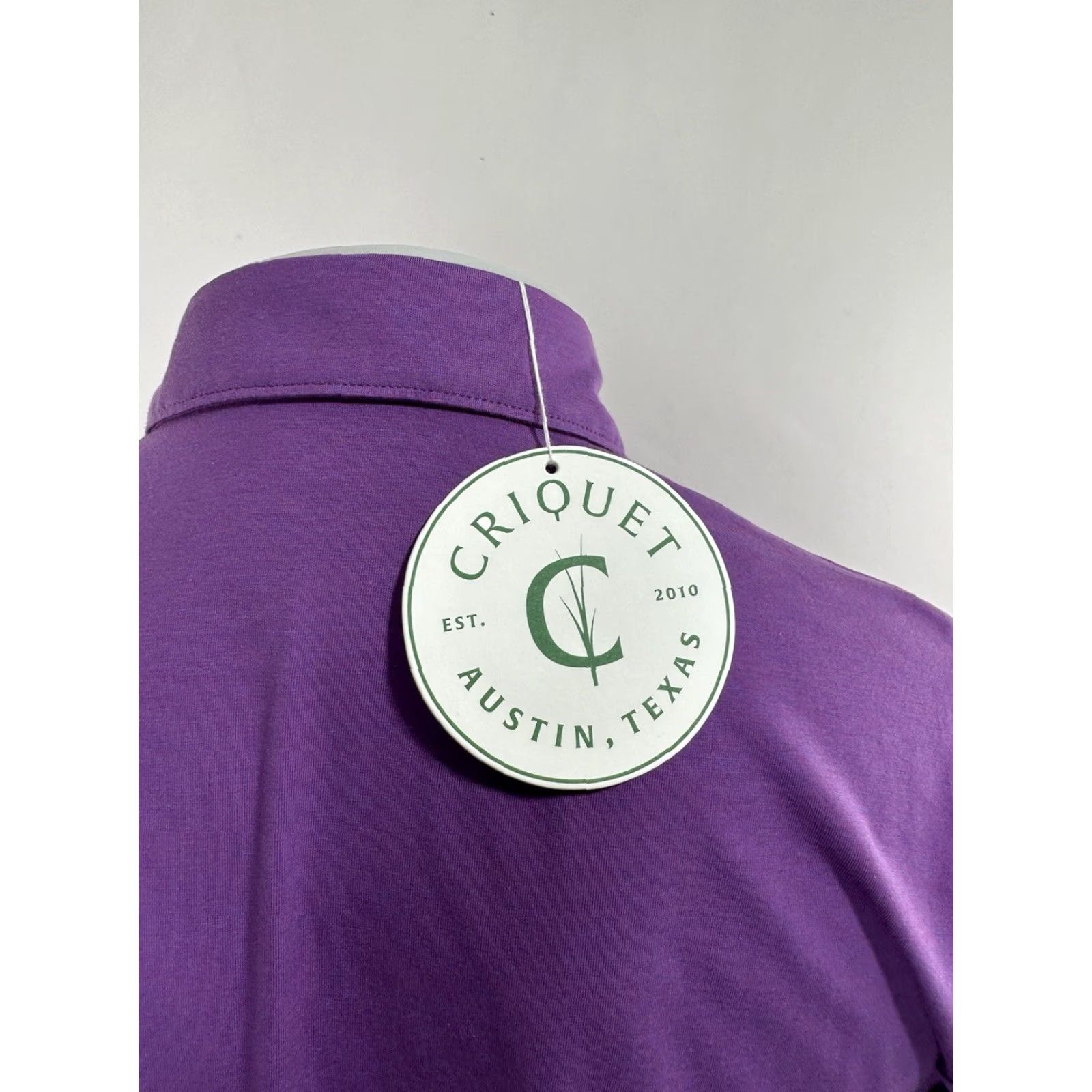 Vintage CRIQUET Polo Shirt Slim Fit Embroidered Logo Mens M Purple Short Sleeve Shirt CQ8 Size US M / EU 48-50 / 2 - 4 Thumbnail