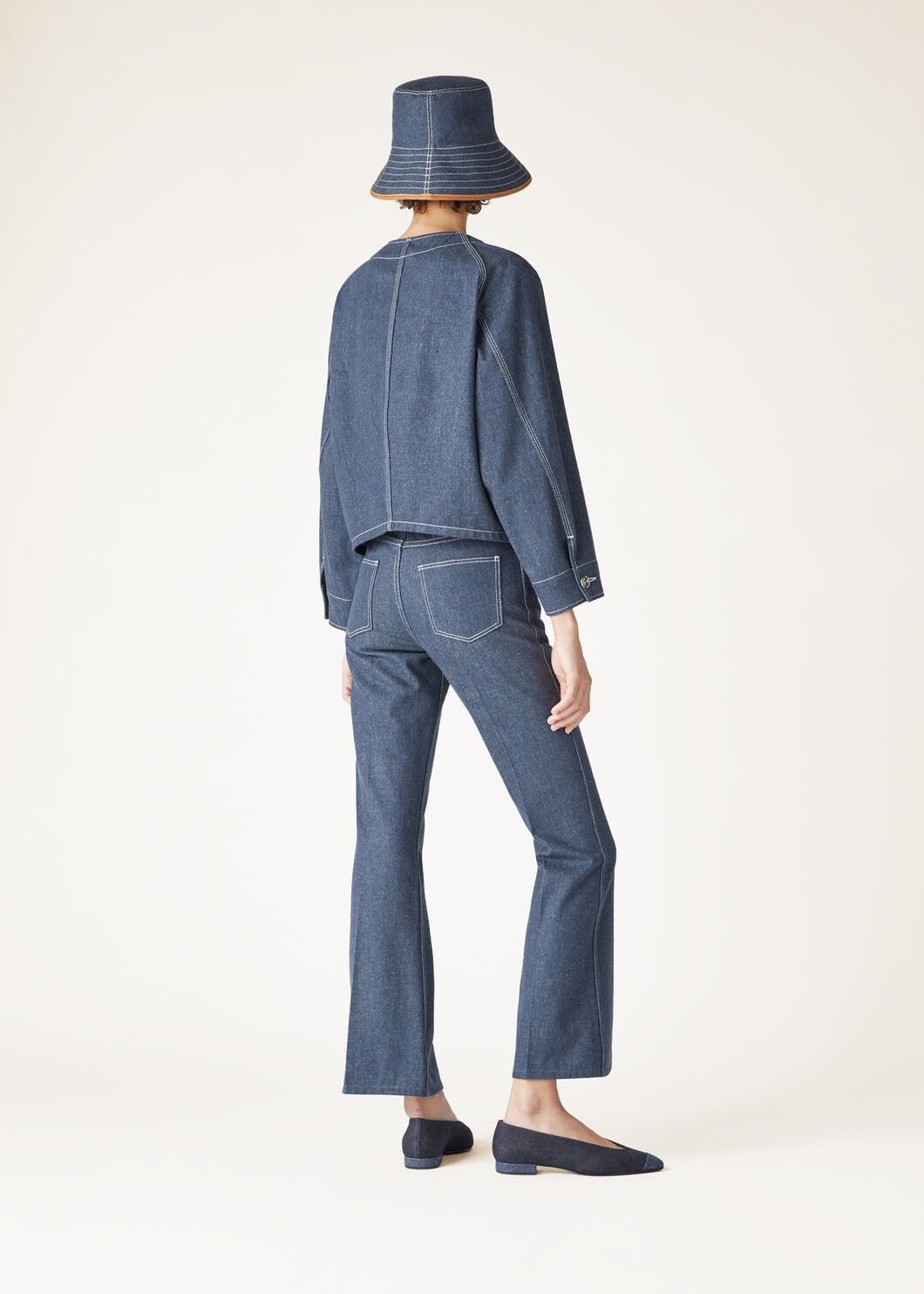 Loro Piana o1srvl11e0825 FAO5680 Shannen Jacket in Blue Size S / US 4 / IT 40 - 5 Thumbnail