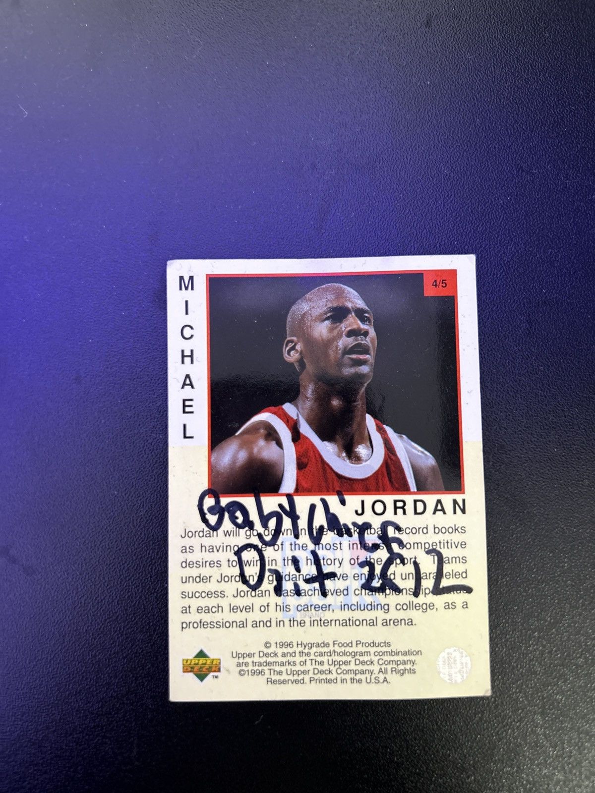 Vintage Babychiefdoit Signed Jordan Card Size ONE SIZE - 1 Thumbnail