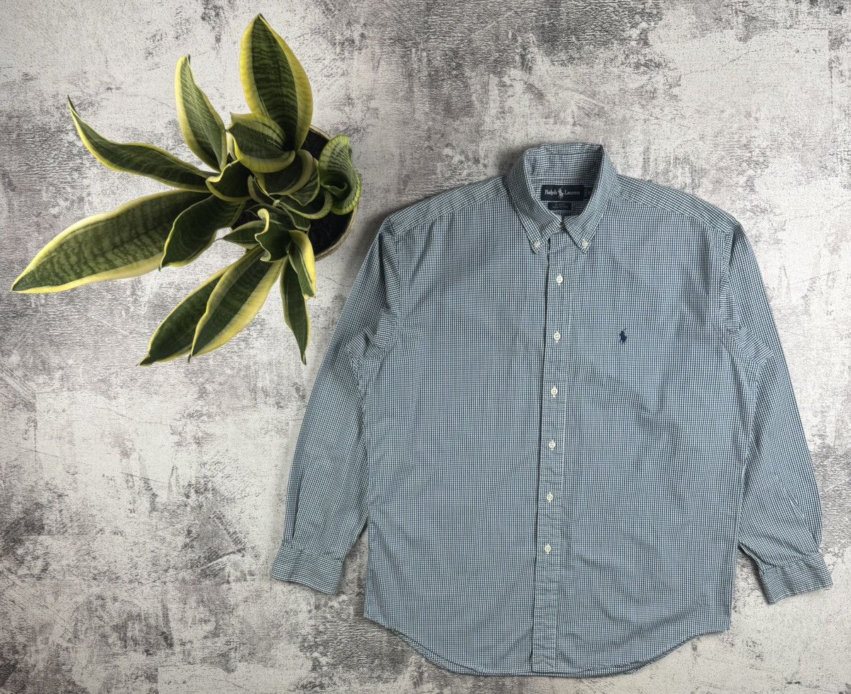 Polo Ralph Lauren Polo Ralph Lauren Blake Medium Size Button Checked Collar LongSleeve Shirt Size US M / EU 48-50 / 2 - 1 Thumbnail