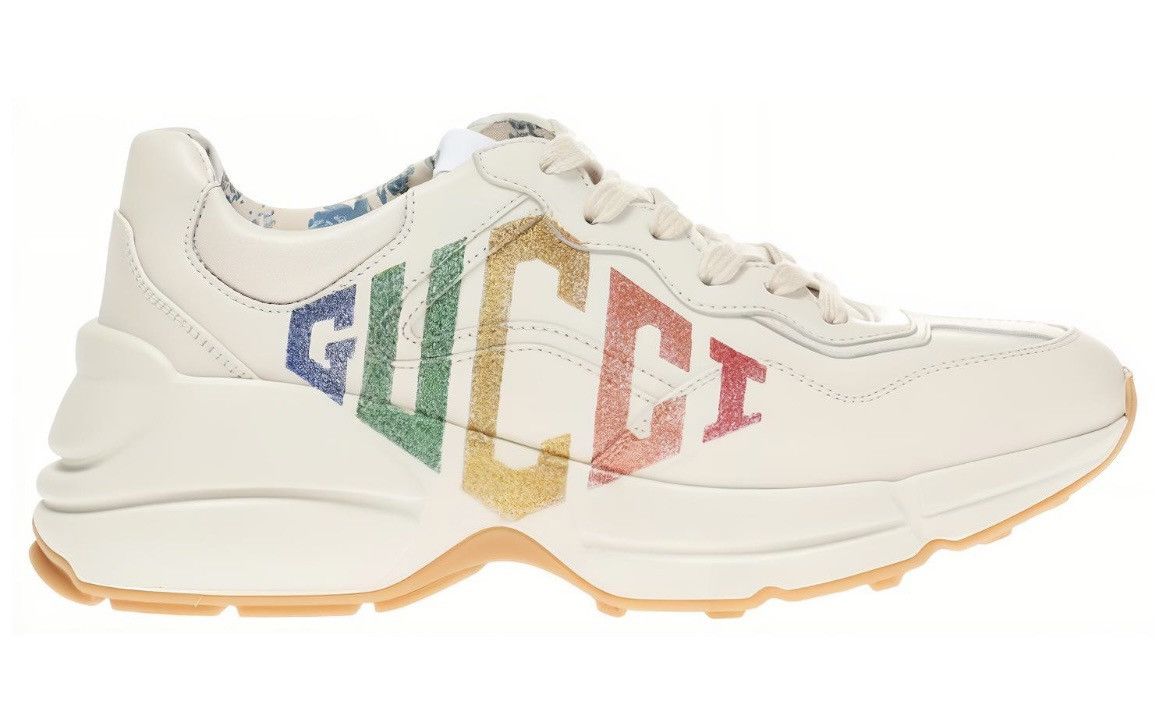 Gucci Gucci Logo Rhyton Glitter Sneaker size 42 Size US 12 / IT 42 - 1 Thumbnail