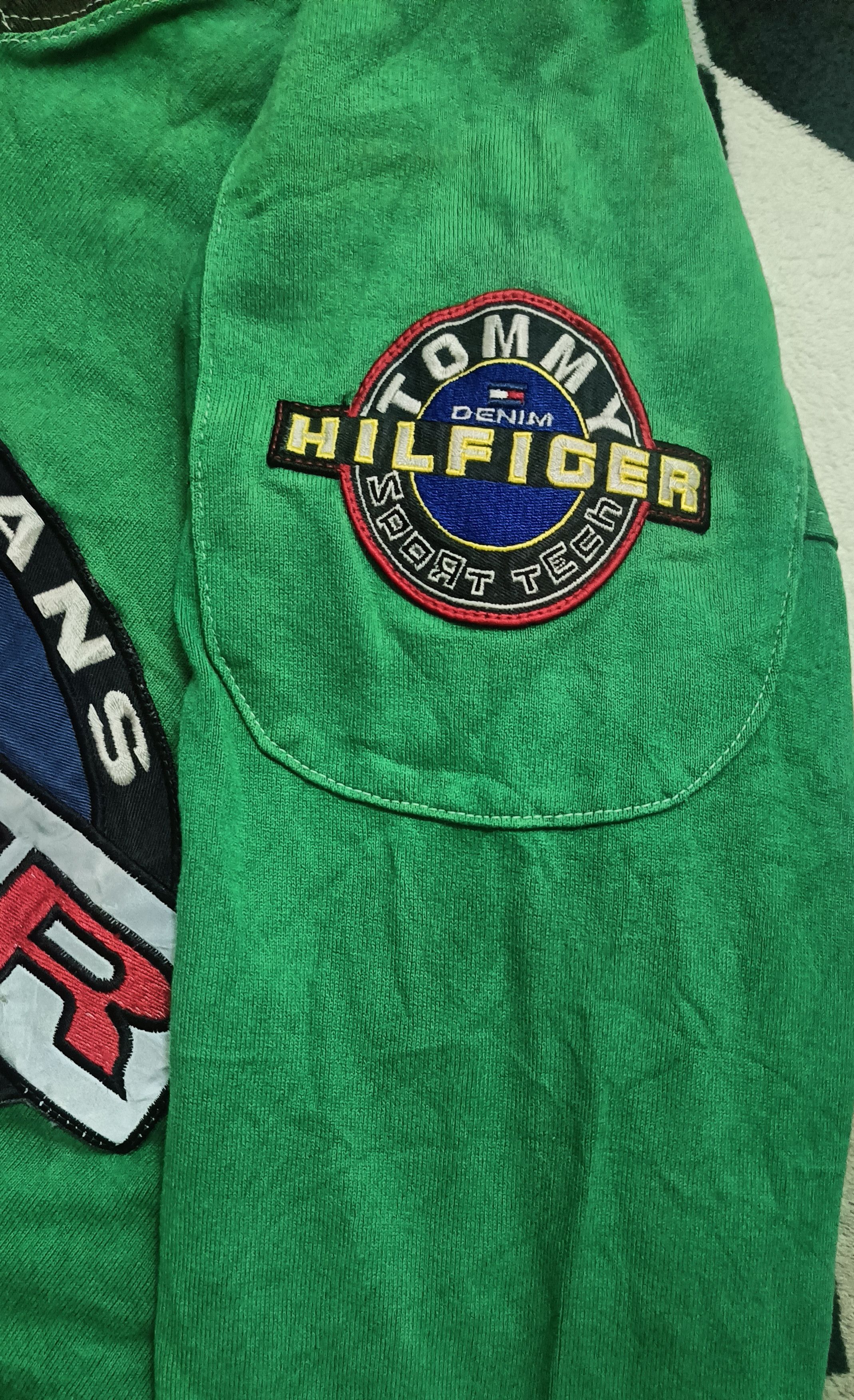 Rap Tees 🔥🔥 Rare Vintage 90s Tommy Hilfiger Jeans Sport Tech L/S Size US L / EU 52-54 / 3 - 6 Thumbnail