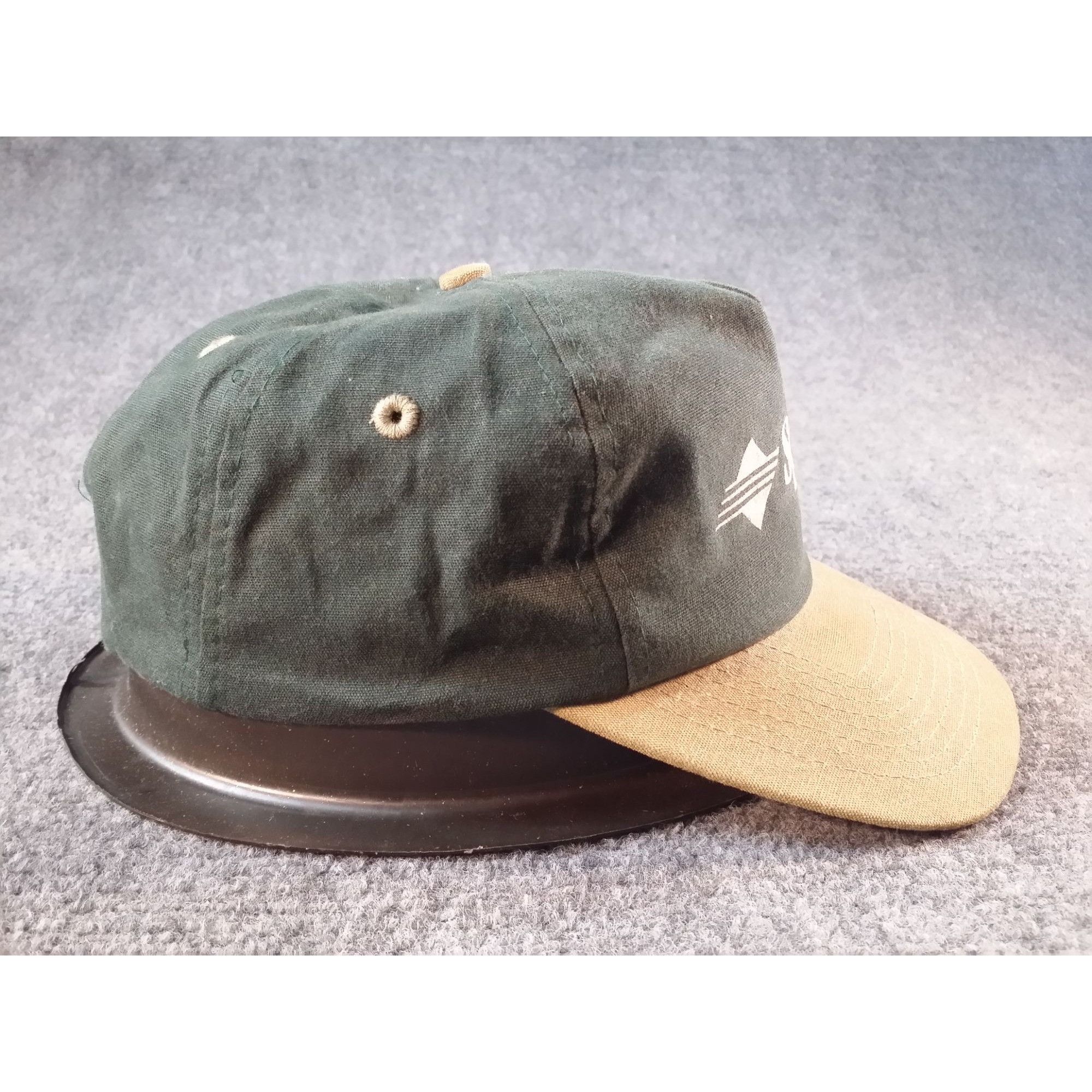 Vintage Vintage Sprint Snapback Hat Khaki Green Logo Attractive Head Size ONE SIZE - 4 Thumbnail