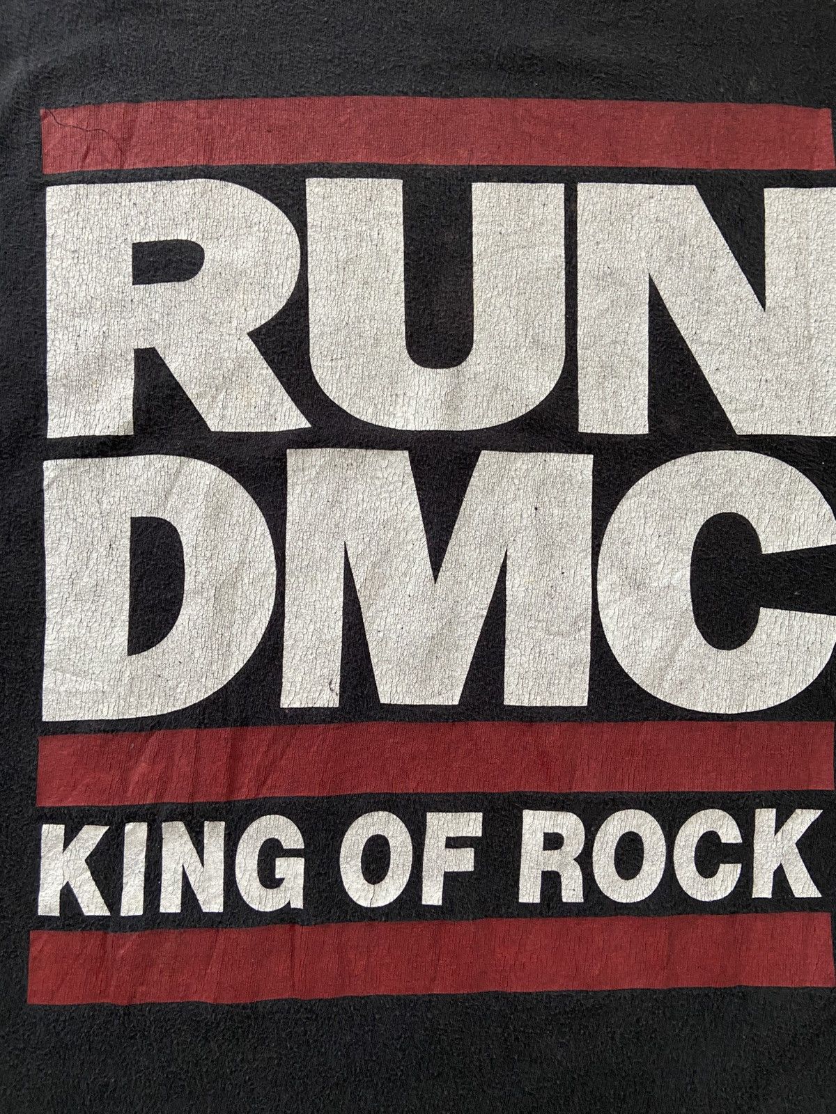 RUN DMC × Rap Tees × Vintage Vintage RUN DMC King Of Rock T-Shirt Size US L / EU 52-54 / 3 - 7 Thumbnail